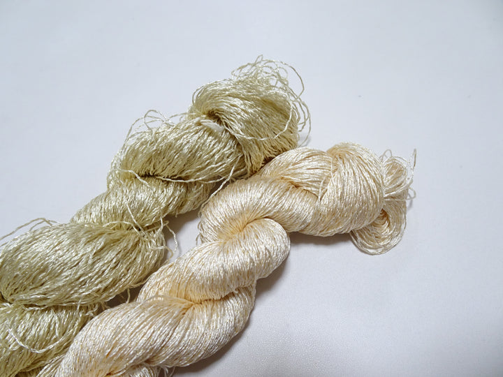Japanese Vintage High Class Rare Silk Thread 2sets Mixture of Gold embroidery 14676