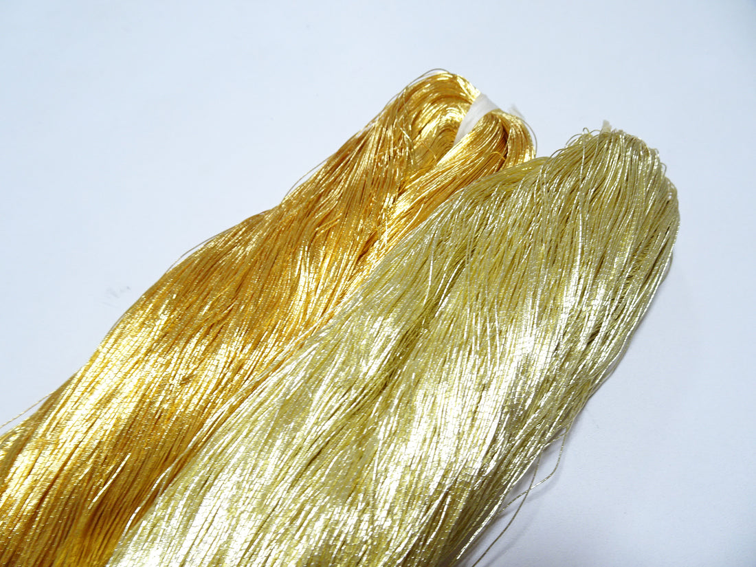 Super Special price!Japanese vintage gold leaf thread 405 & 402 2sets embroidery 2000M 0.35mm