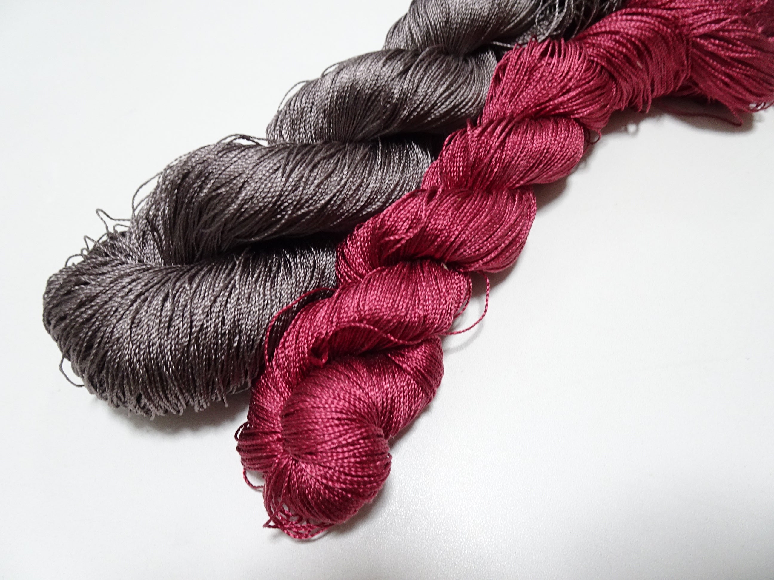 Japanese Vintage Strong Twisted Silk Thread 2sets Embroidery & Weaving 14510