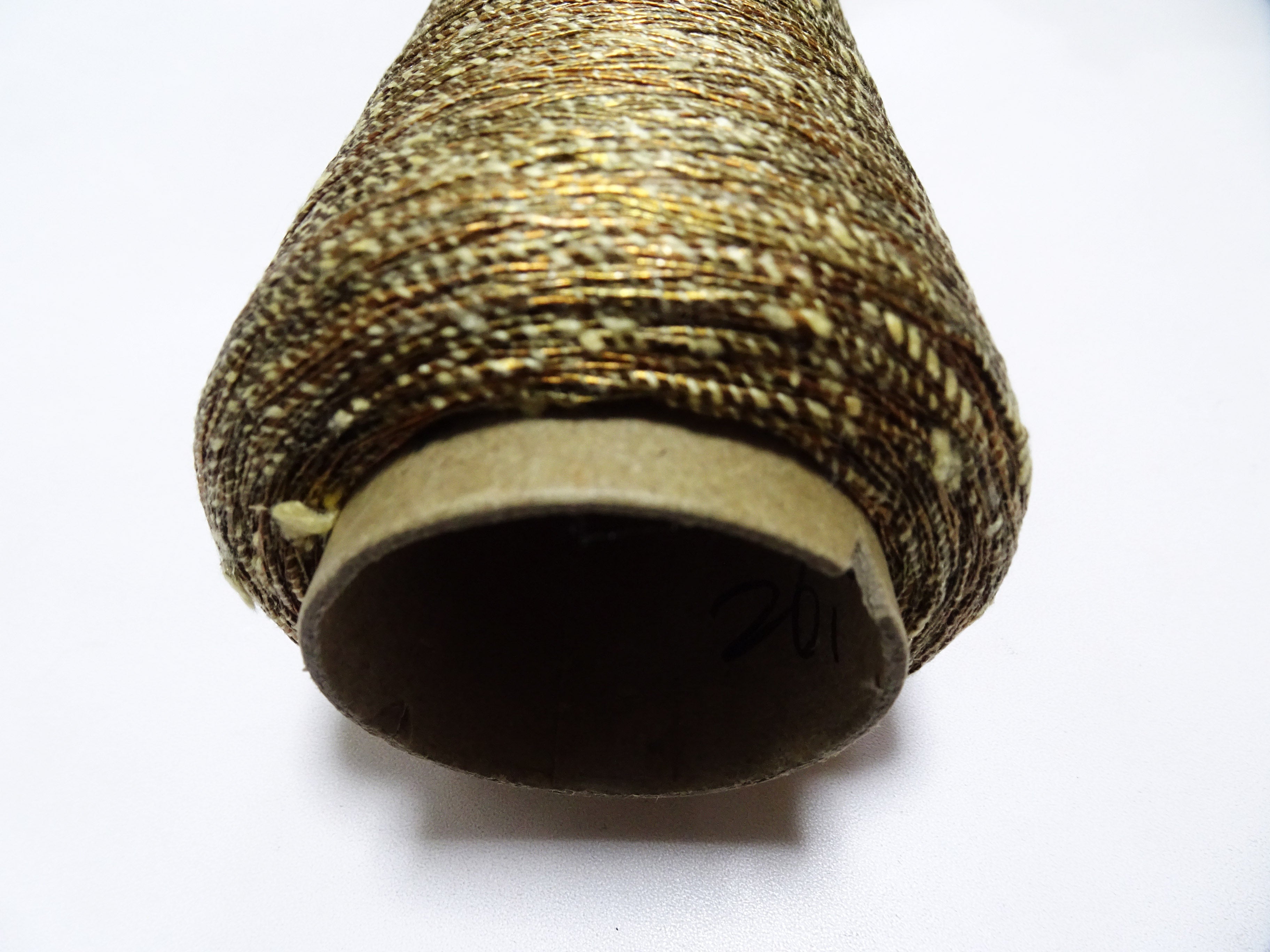 Japanese Vintage Rare Gold Leaf Thread & Tsumugi Silk 19559