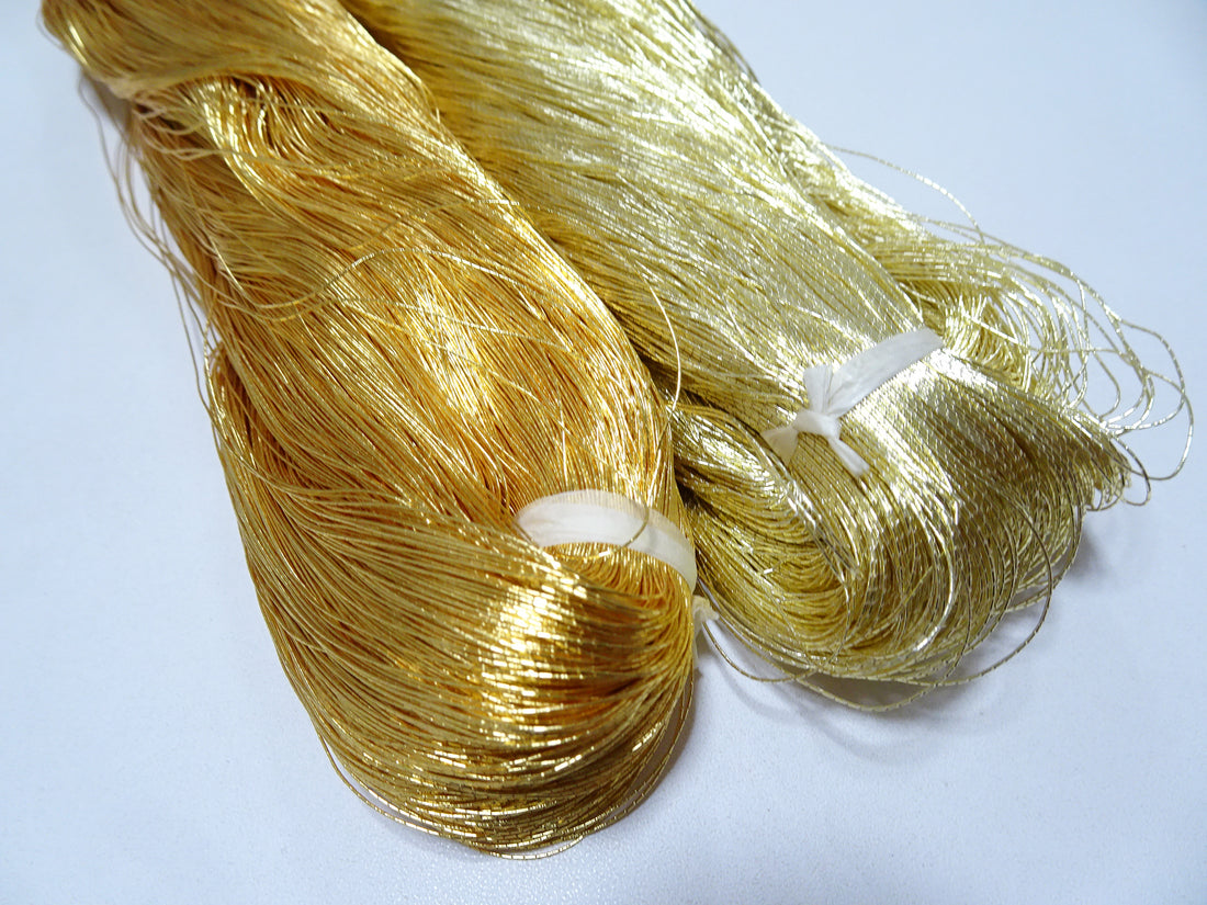 Super Special price!Japanese vintage gold leaf thread 405 & 402 2sets embroidery 2000M 0.35mm