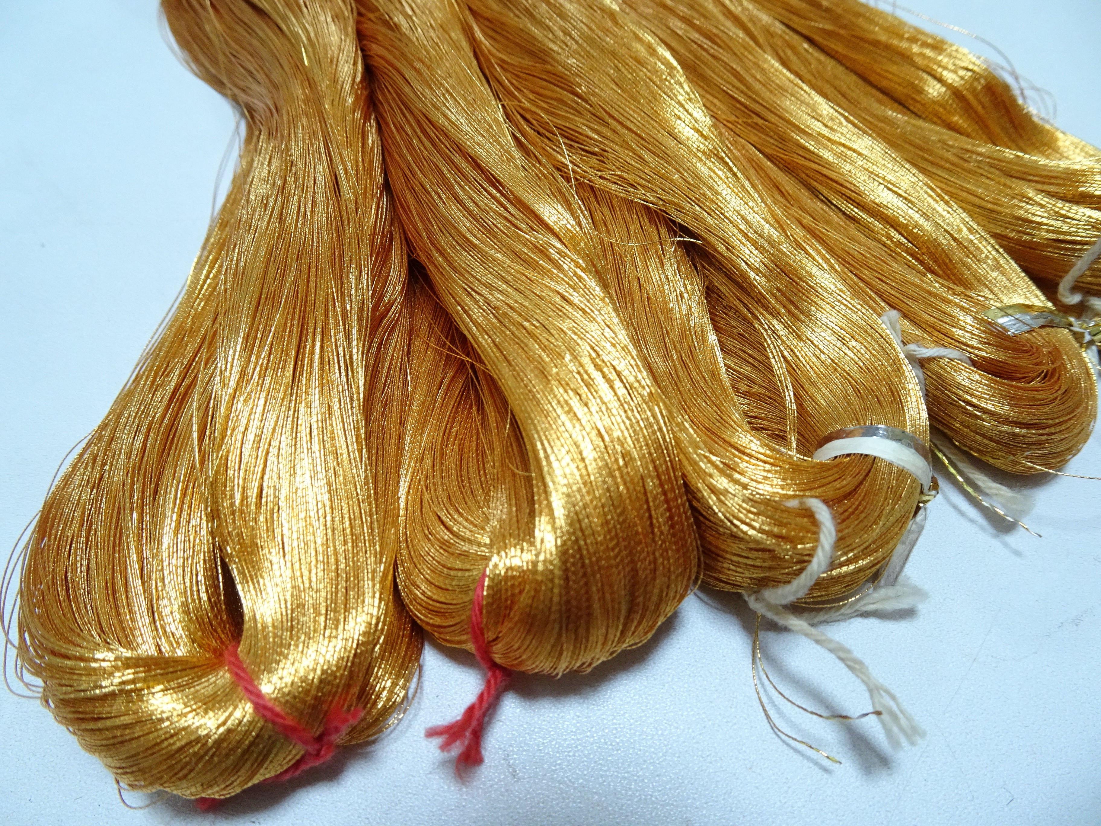 Special price!! Japanese Vintage Superb Gold Leaf Thread 5sets embroidery 5000M  0.16mm 17093