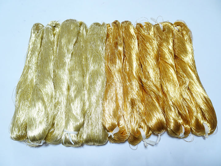 Super Special price!Japanese vintage gold leaf thread 402 & 405 10sets embroidery 10000M 0.35mm