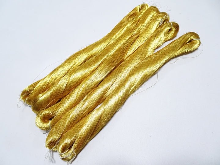 Special price!! Japanese Vintage Superb Gold Leaf Thread 5sets embroidery 5000M  0.16mm 17094