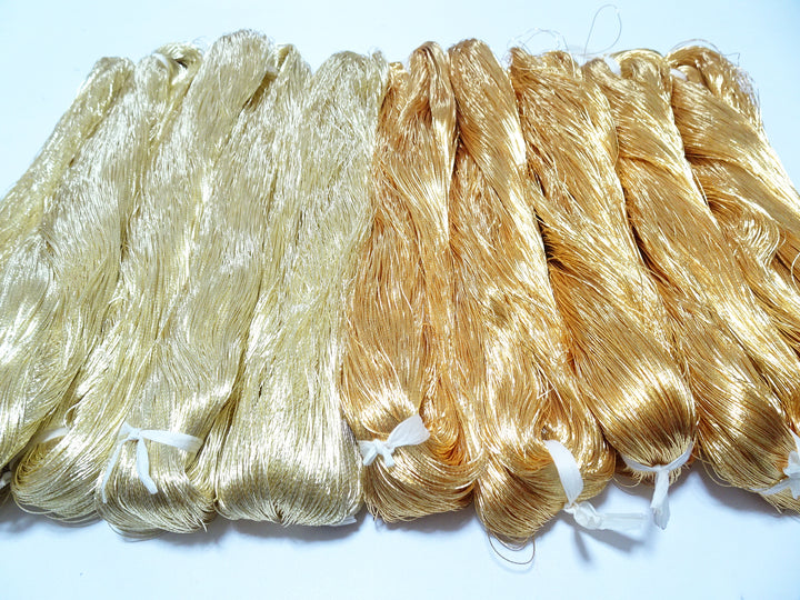 Super Special price!Japanese vintage gold leaf thread 402 & 405 10sets embroidery 10000M 0.35mm
