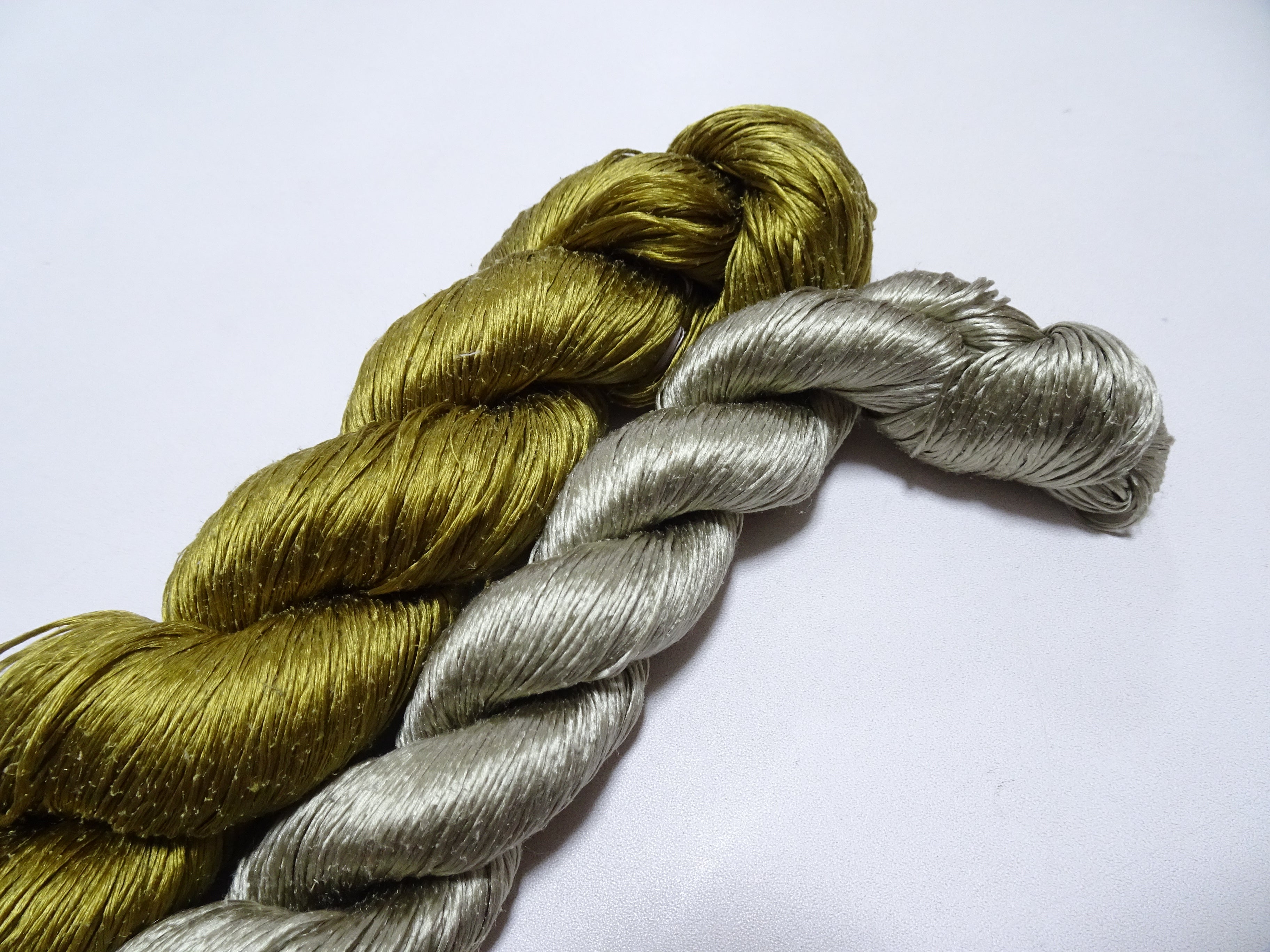 Japanese Vintage Loose Twisted Silk Thread 2sets Embroidery 18263
