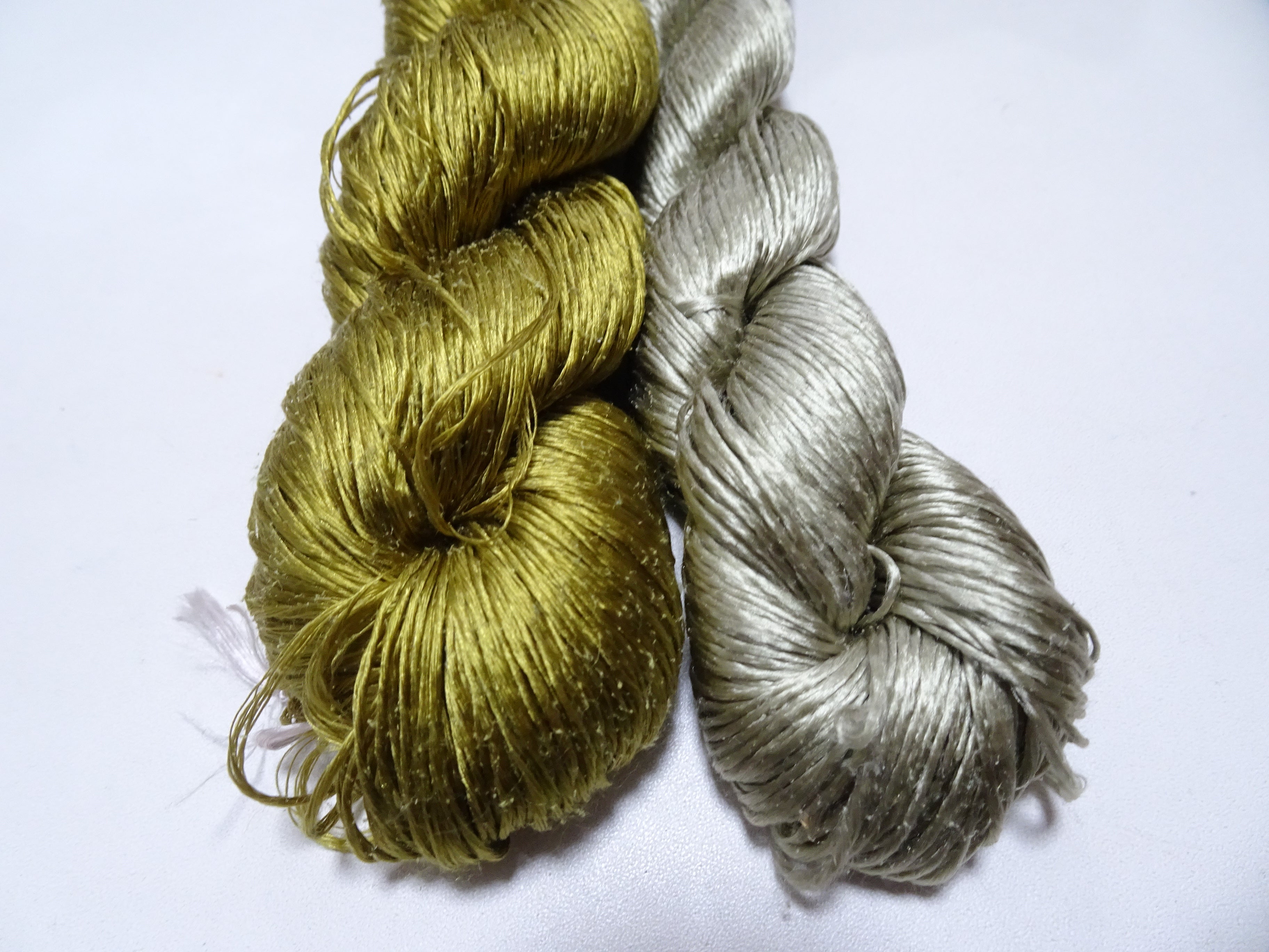 Japanese Vintage Loose Twisted Silk Thread 2sets Embroidery 18263