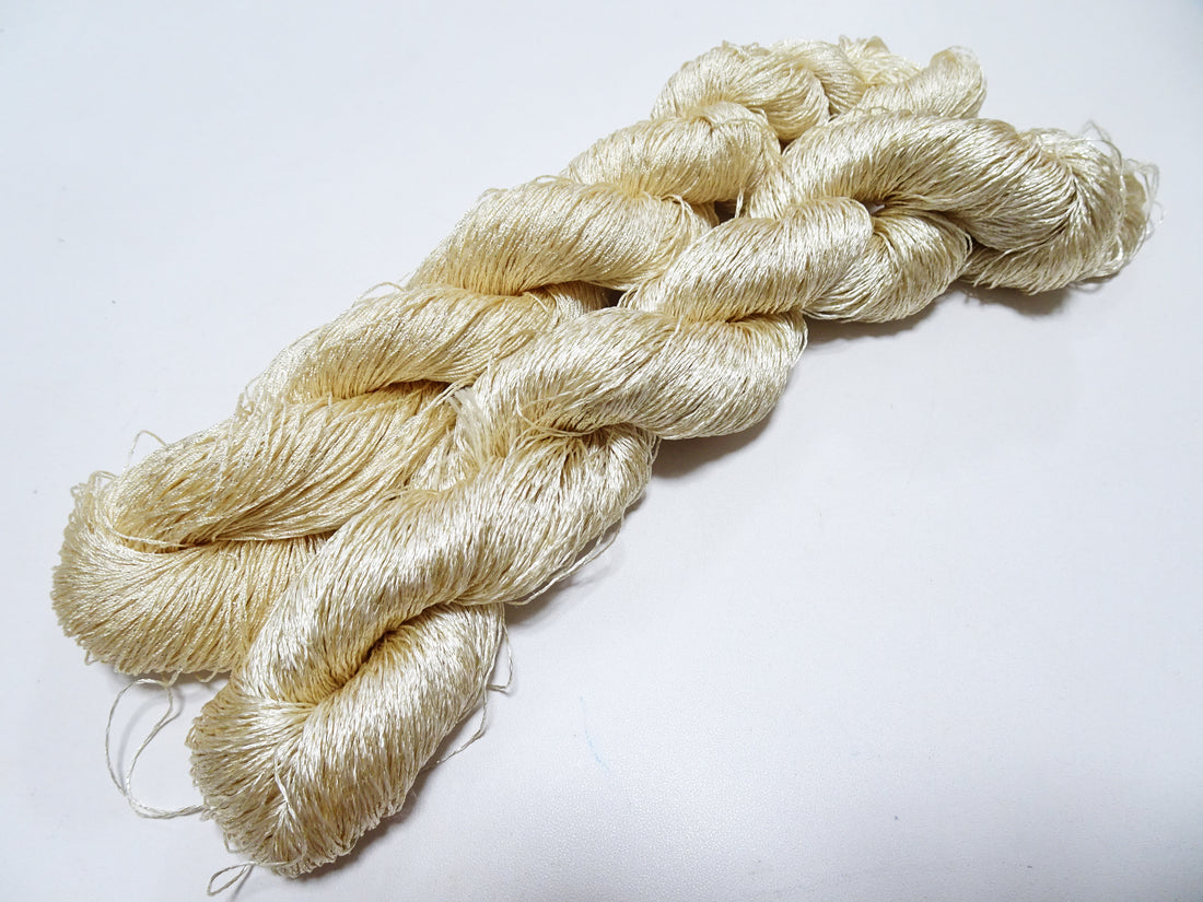 Japanese Vintage High Class Rare Silk Thread 2sets Mixture of Gold embroidery 14678
