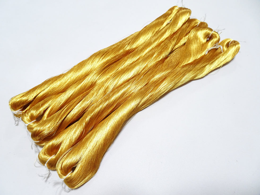 Special price!! Japanese Vintage Superb Gold Leaf Thread 5sets embroidery 5000M  0.16mm 17095
