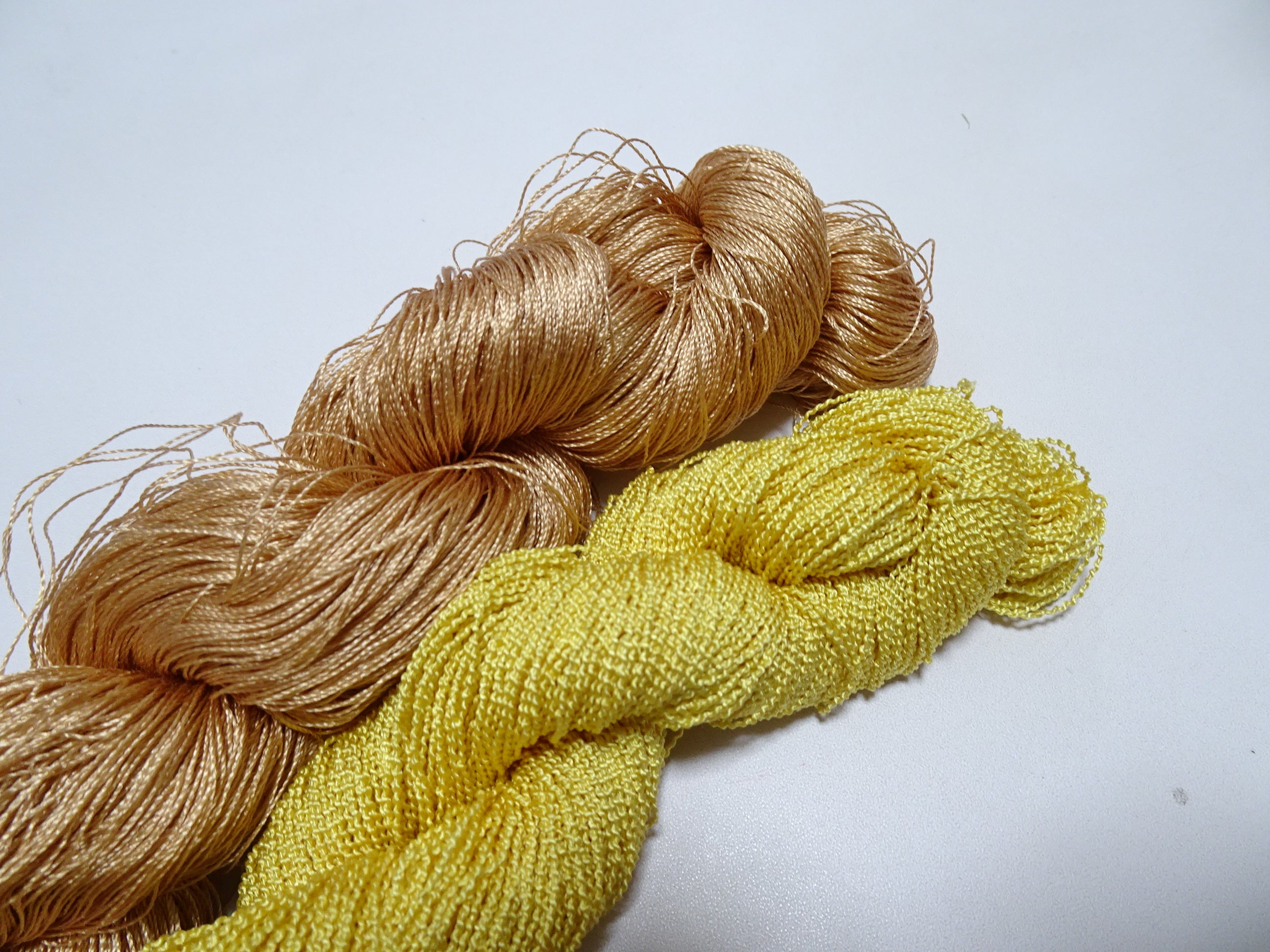 Japanese Vintage Strong Twisted Silk Thread 2sets Embroidery & Weaving 14512
