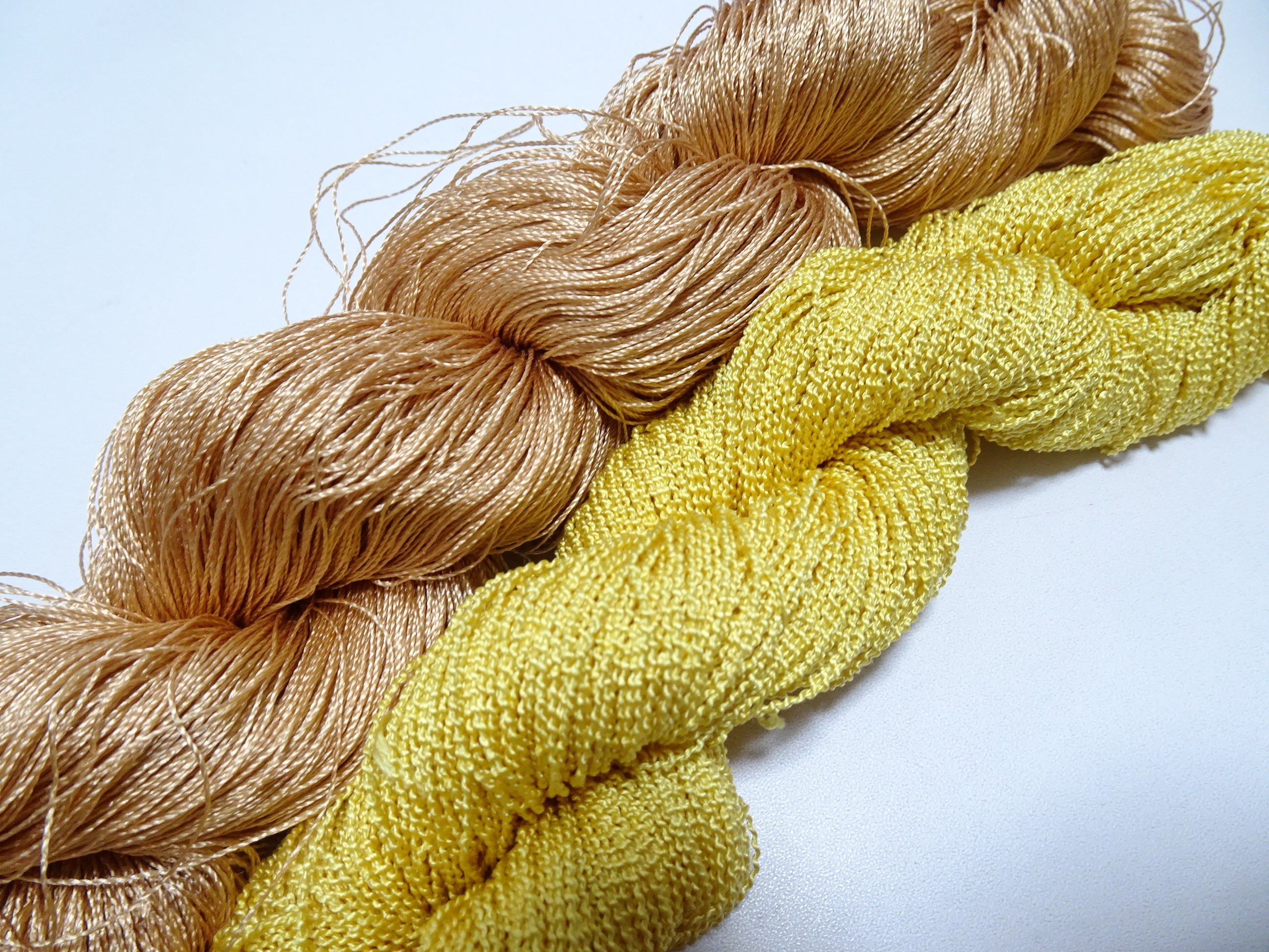 Japanese Vintage Strong Twisted Silk Thread 2sets Embroidery & Weaving 14512