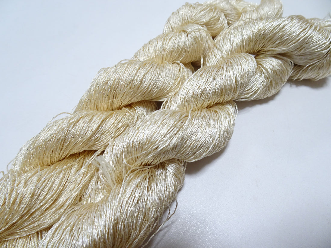 Japanese Vintage High Class Rare Silk Thread 2sets Mixture of Gold embroidery 14678