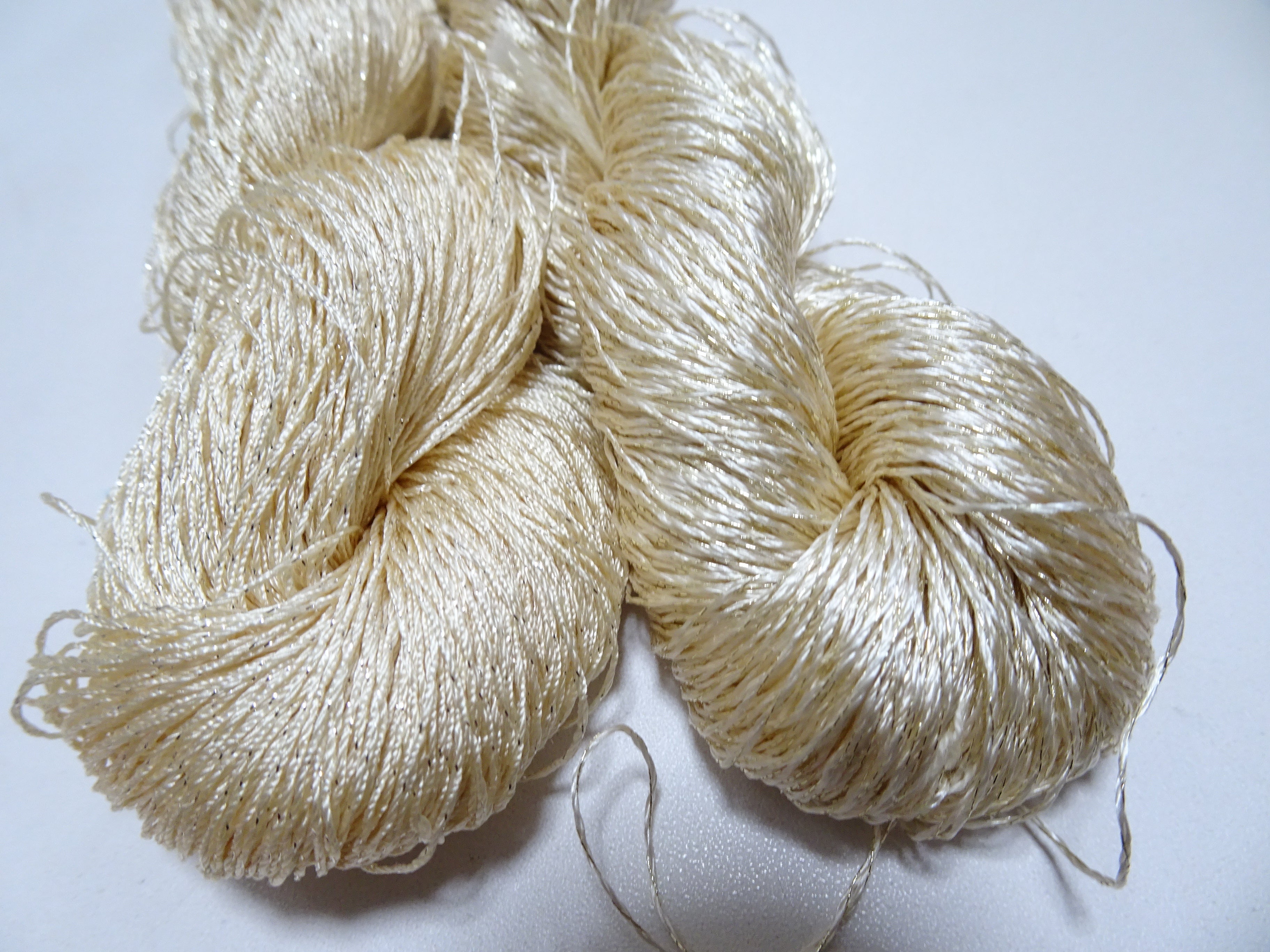 Japanese Vintage High Class Rare Silk Thread 2sets Mixture of Gold embroidery 14678