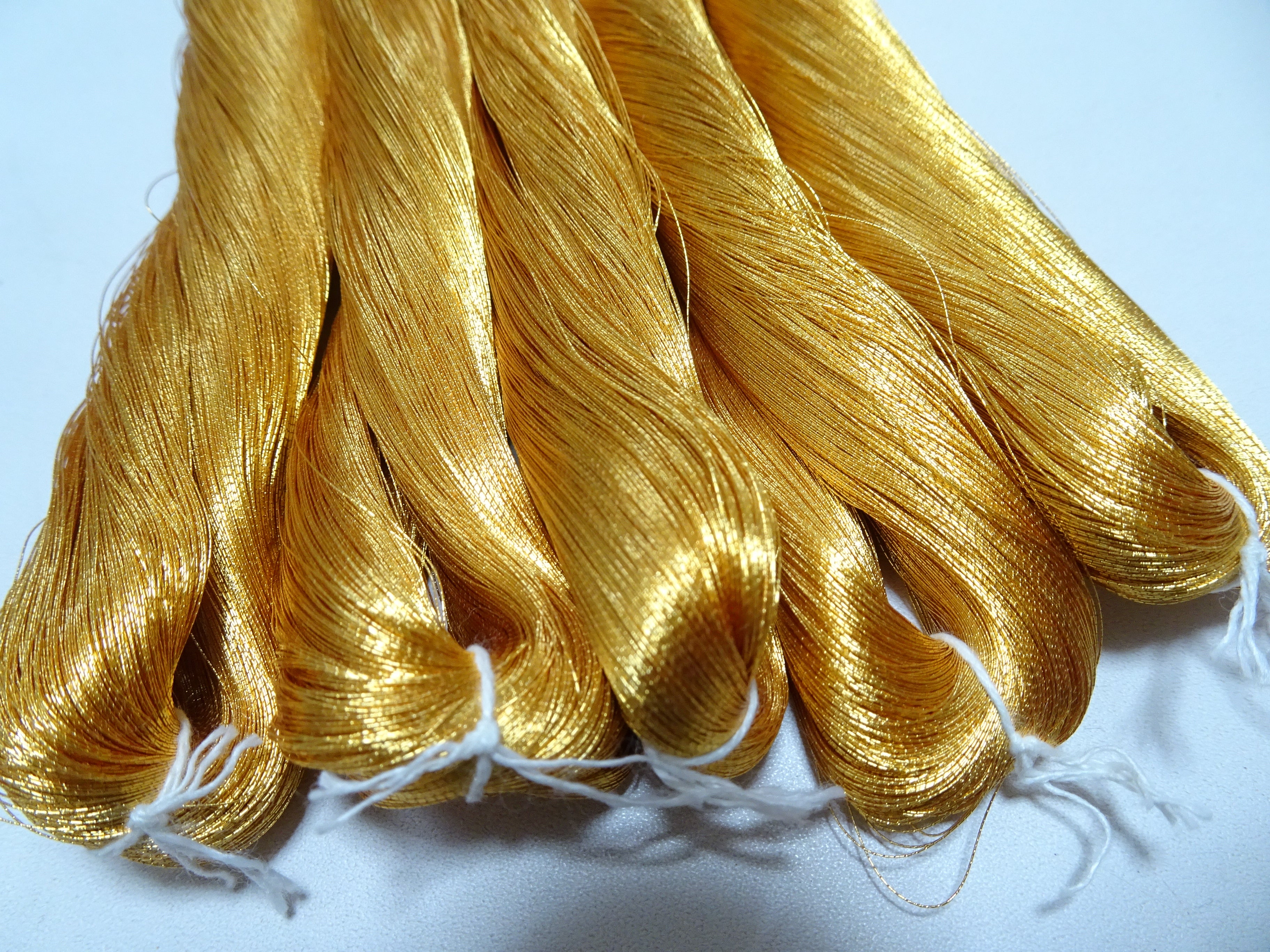 Special price!! Japanese Vintage Superb Gold Leaf Thread 5sets embroidery 5000M  0.16mm 17095