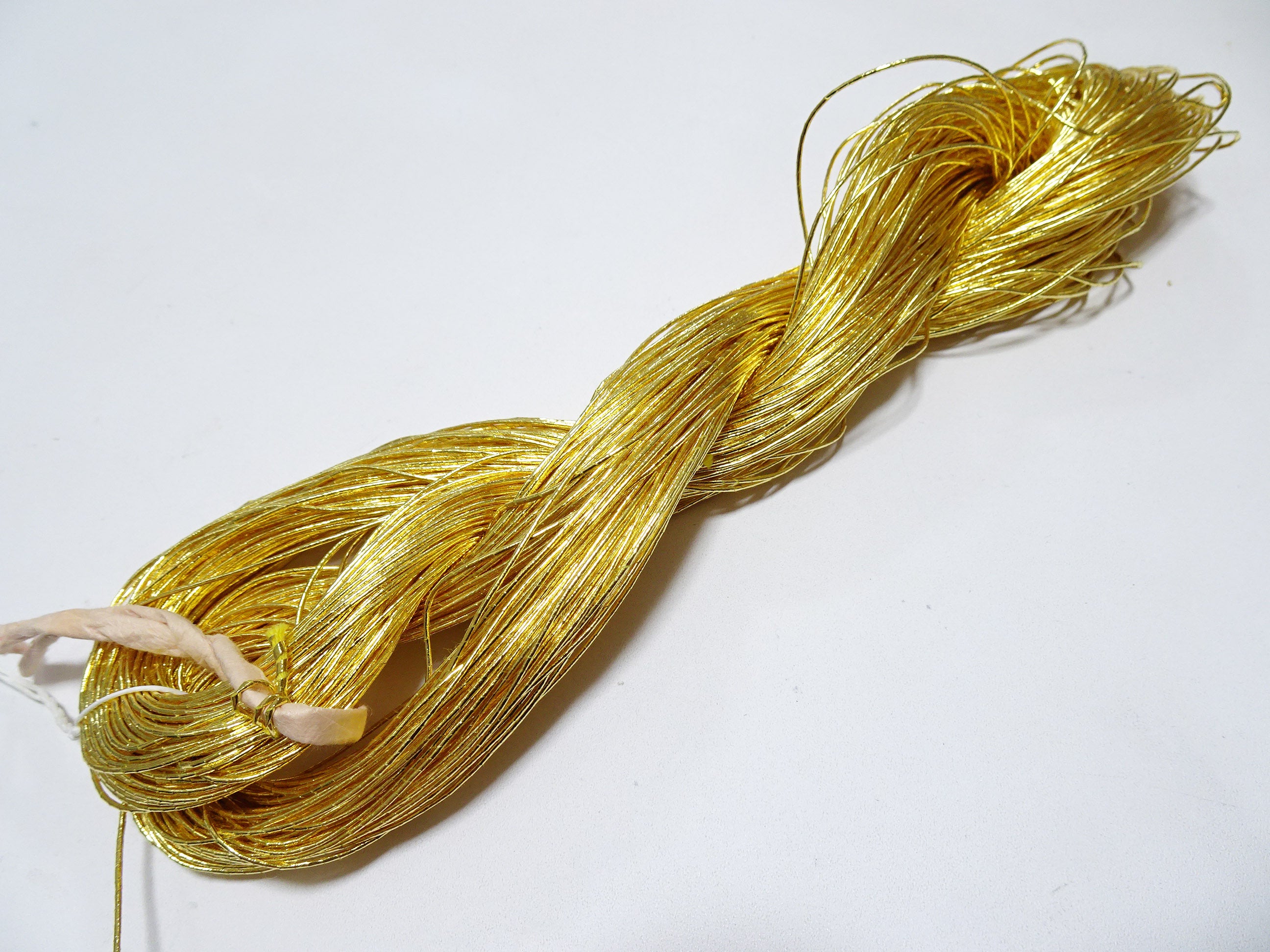 Special price!Japanese vintage rare Superb 24K gold leaf thread embroidery 12  0.70mm