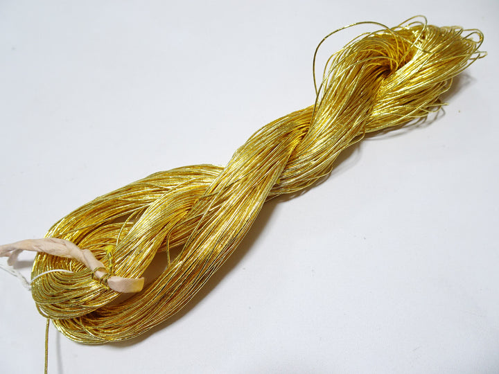 Special price!Japanese vintage rare Superb 24K gold leaf thread embroidery 12  0.70mm