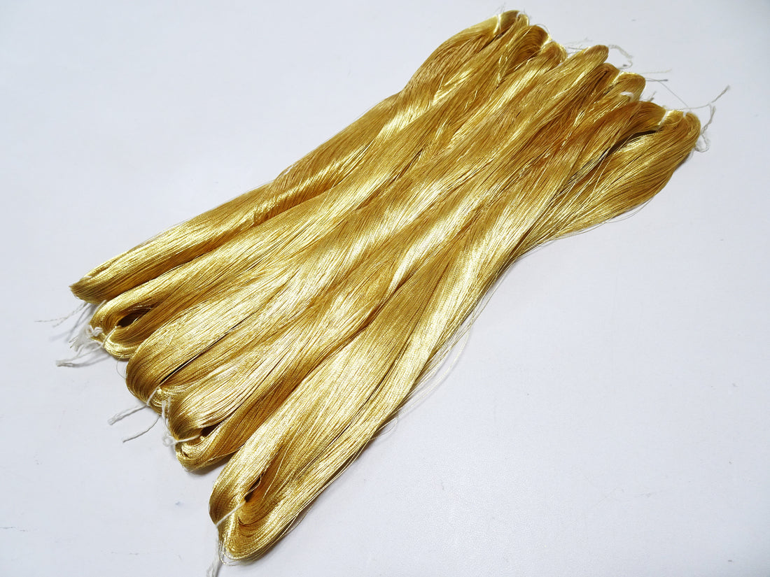 Special price!! Japanese Vintage Superb Gold Leaf Thread 5sets embroidery 5000M  0.16mm 17097
