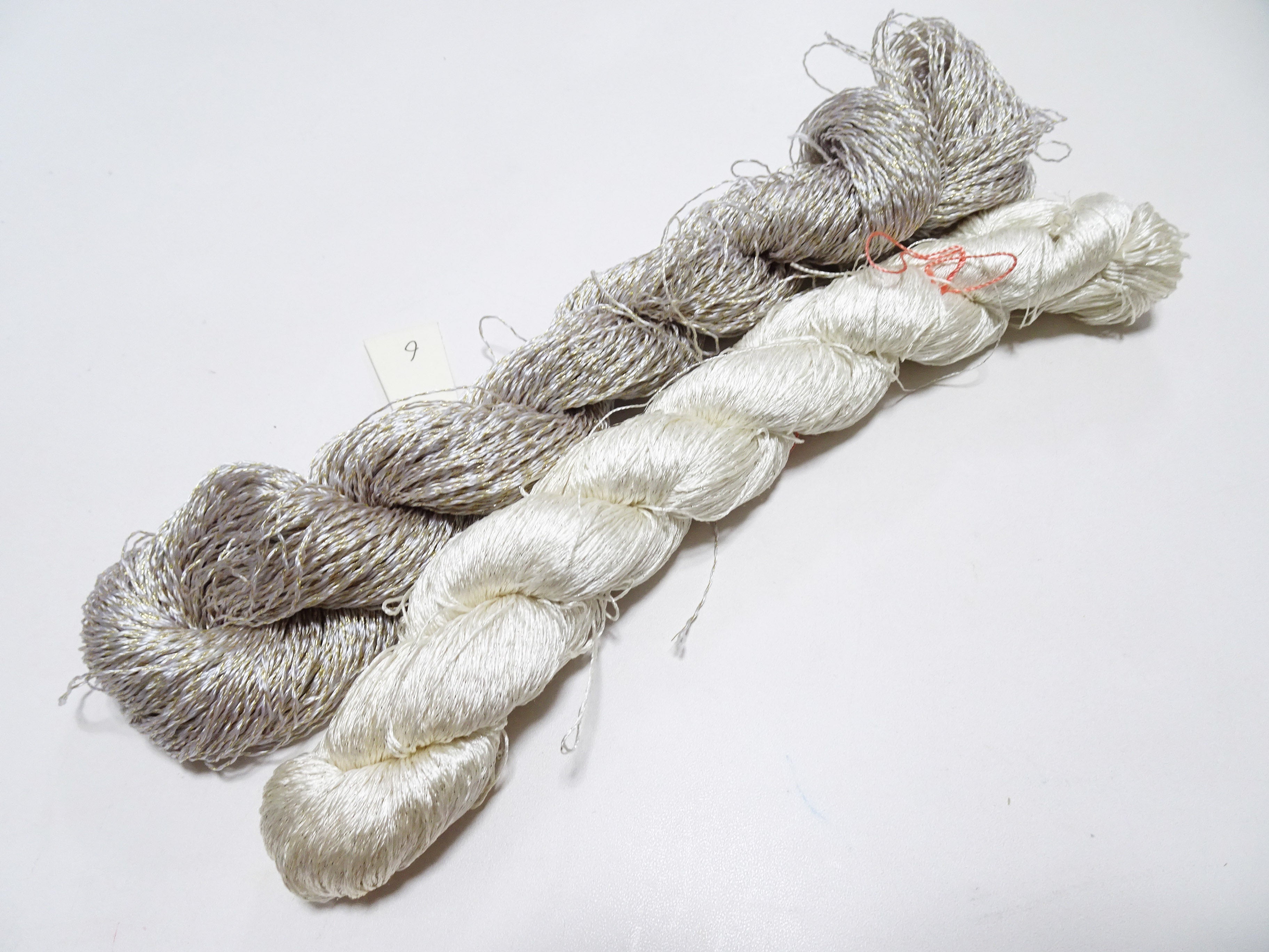 Japanese Vintage High Class Rare Silk Thread 2sets Mixture of Gold embroidery 14680
