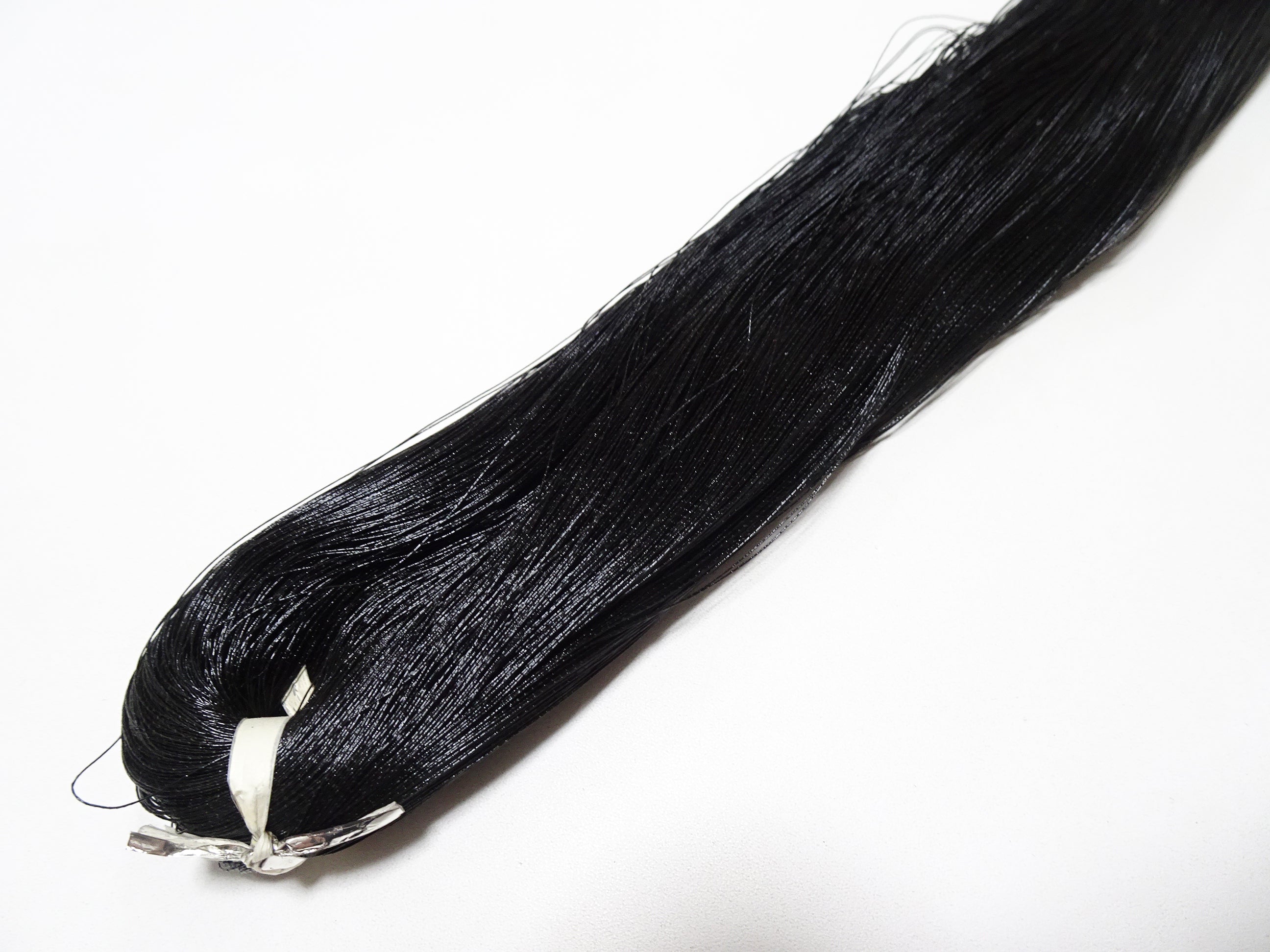 Japanese vintage super high class hon urushi (japanese lacquer) thread Jet Black 1000M 0.30mm