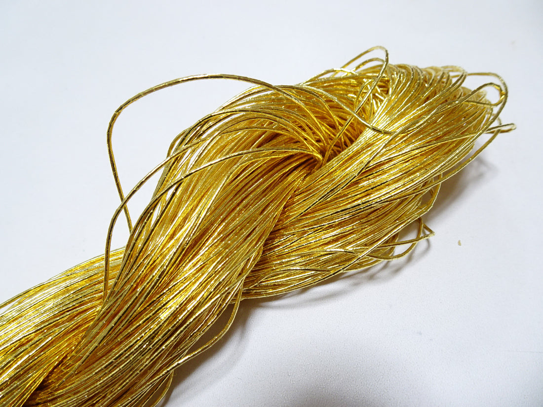 Special price!Japanese vintage rare Superb 24K gold leaf thread embroidery 12  0.70mm