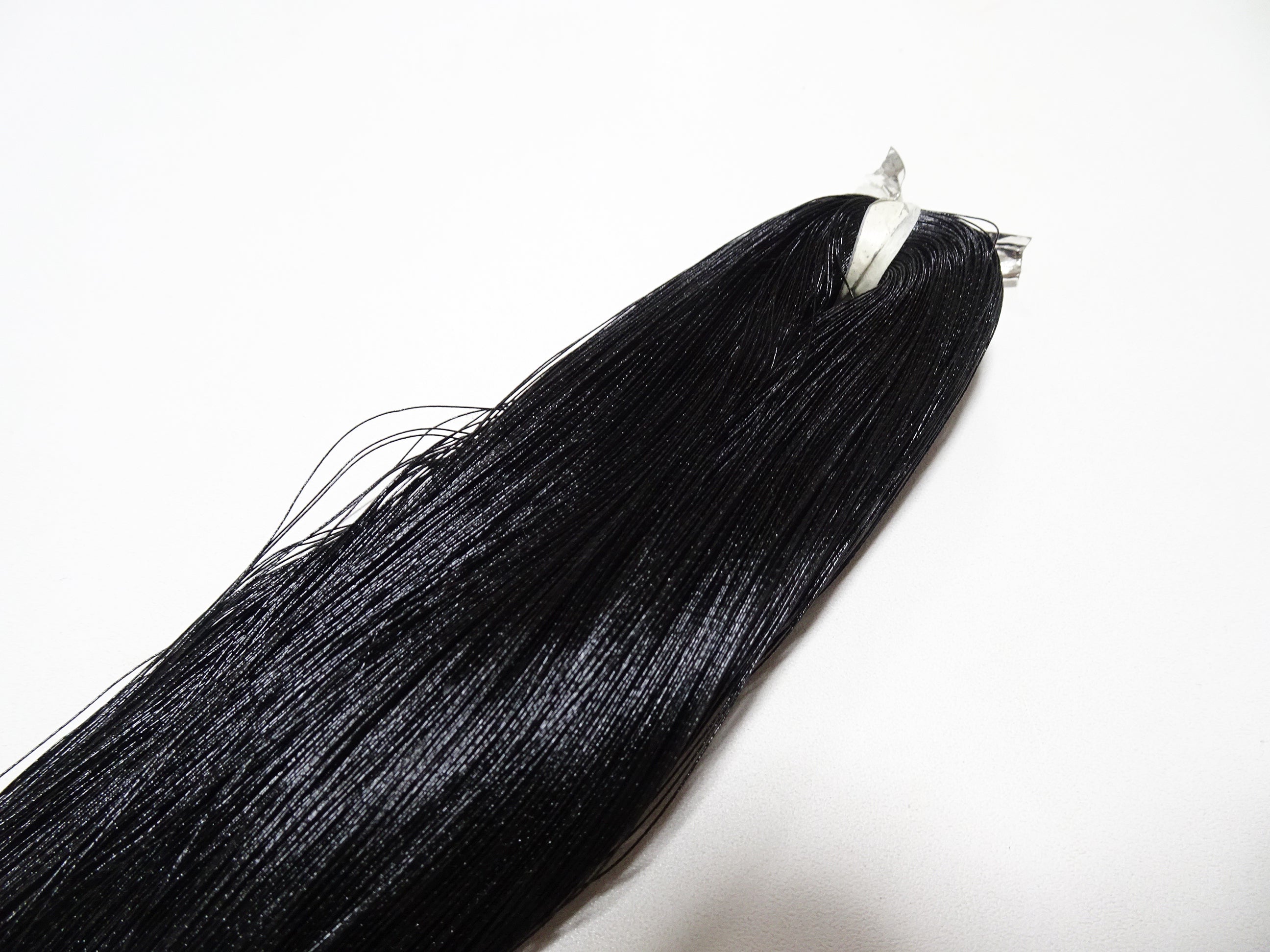 Japanese vintage super high class hon urushi (japanese lacquer) thread Jet Black 1000M 0.30mm