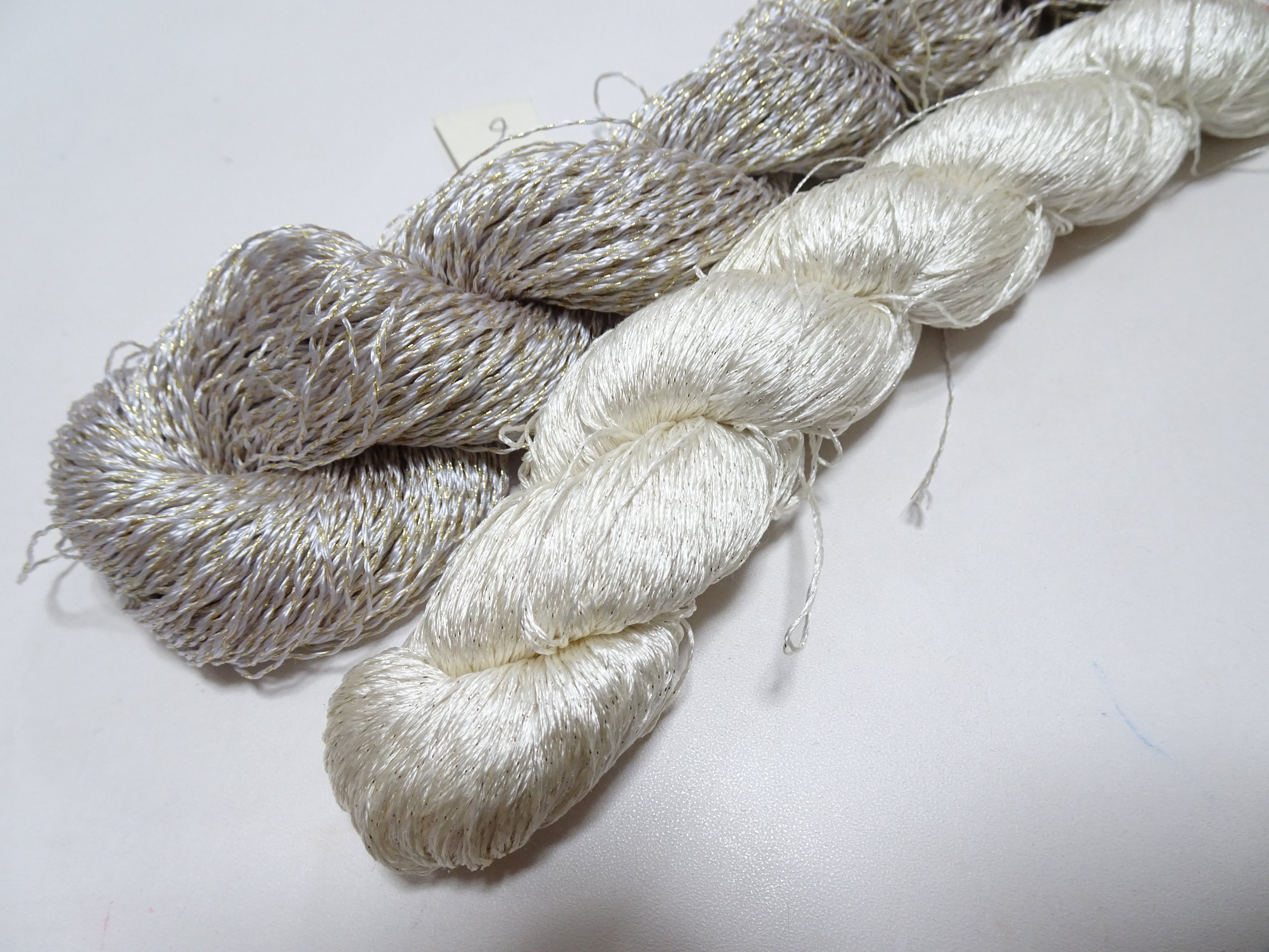 Japanese Vintage High Class Rare Silk Thread 2sets Mixture of Gold embroidery 14680