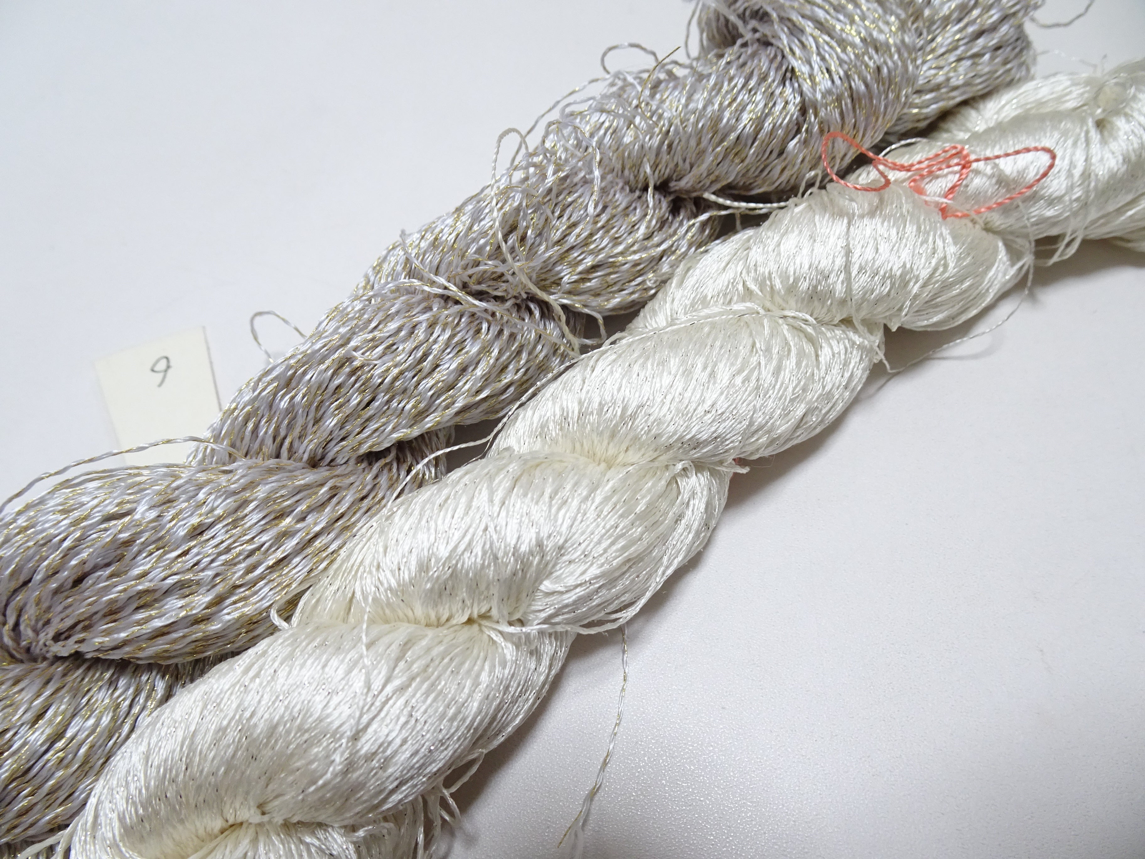 Japanese Vintage High Class Rare Silk Thread 2sets Mixture of Gold embroidery 14680