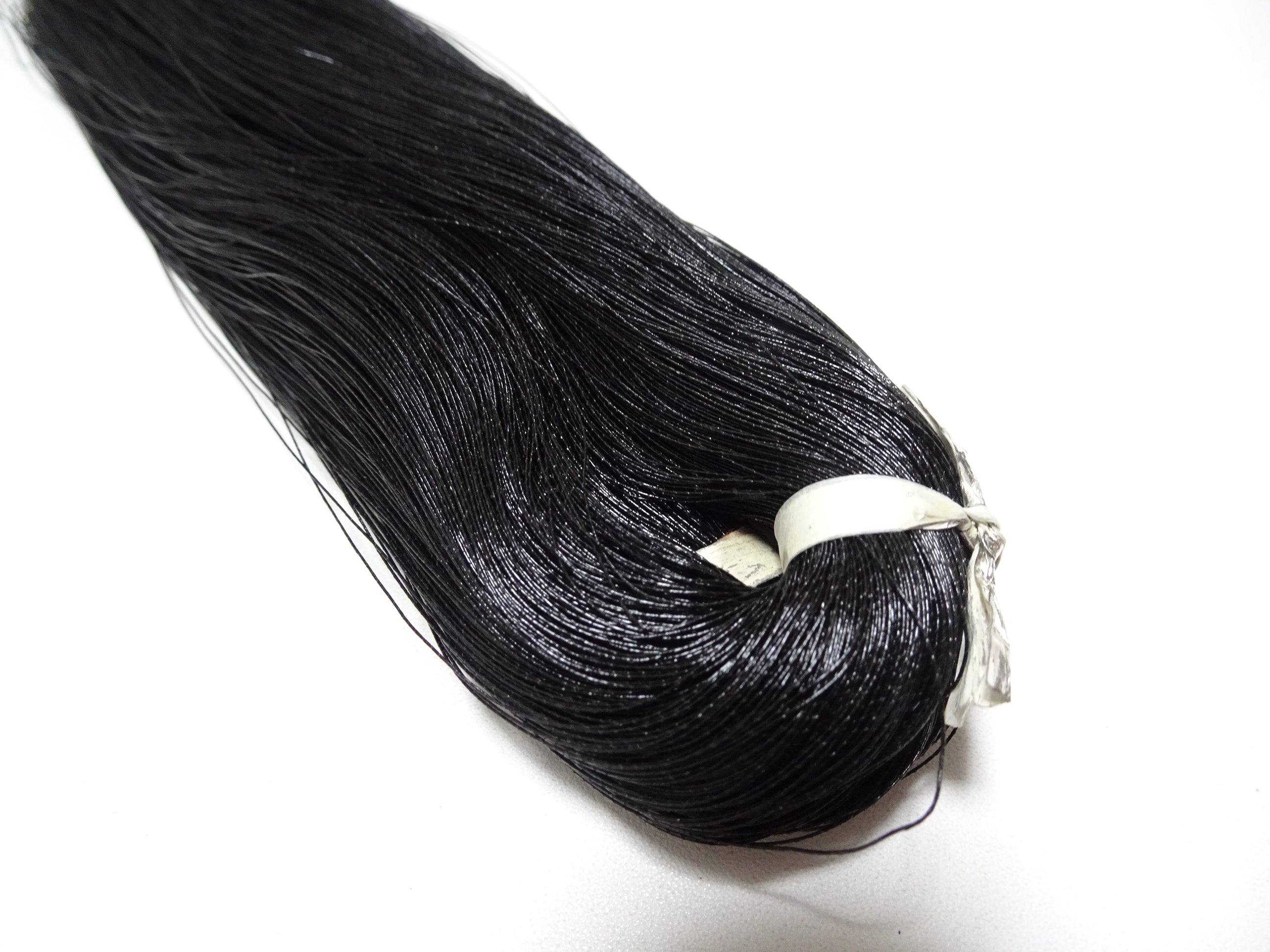 Japanese vintage super high class hon urushi (japanese lacquer) thread Jet Black 1000M 0.30mm