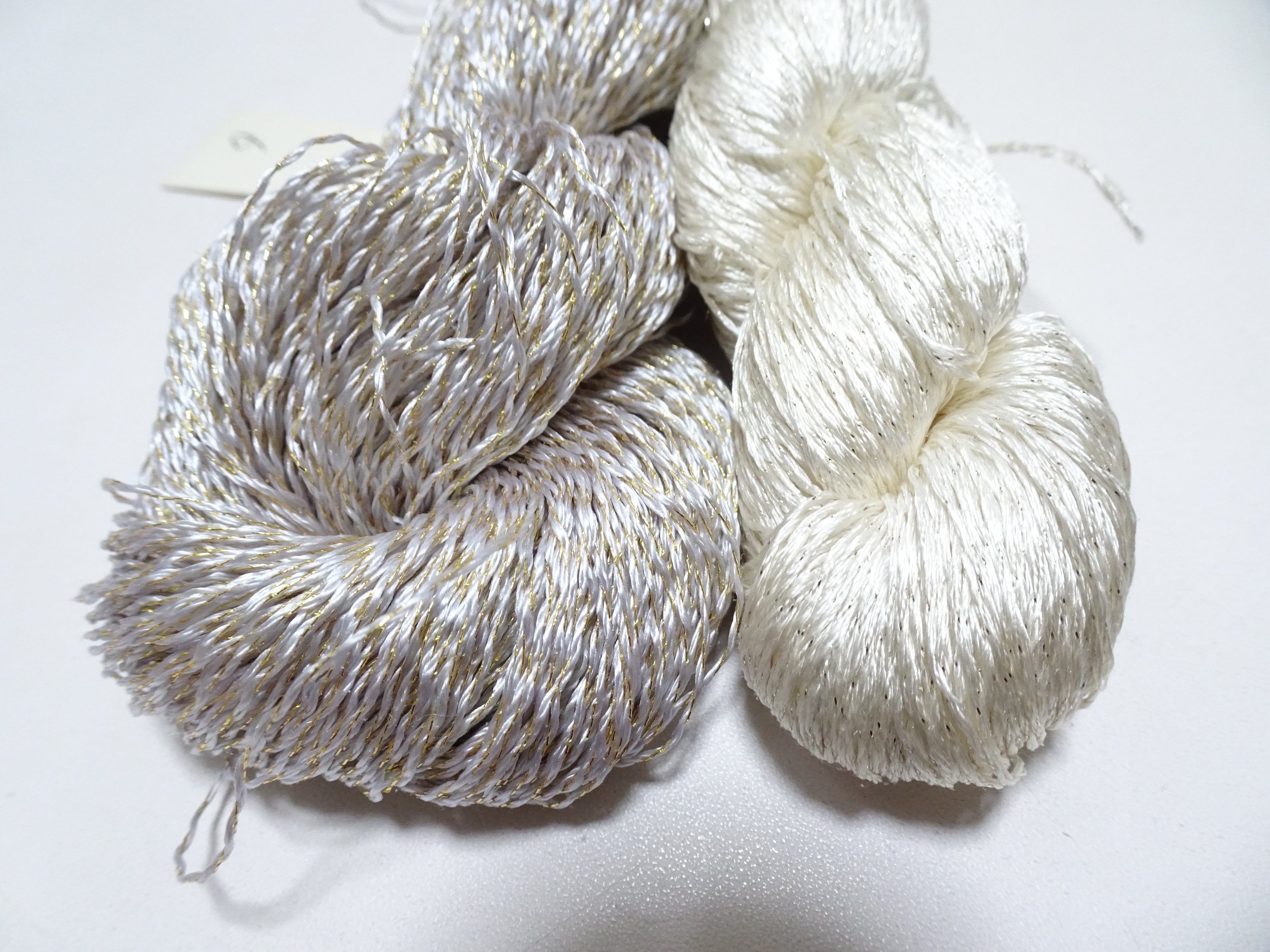 Japanese Vintage High Class Rare Silk Thread 2sets Mixture of Gold embroidery 14680