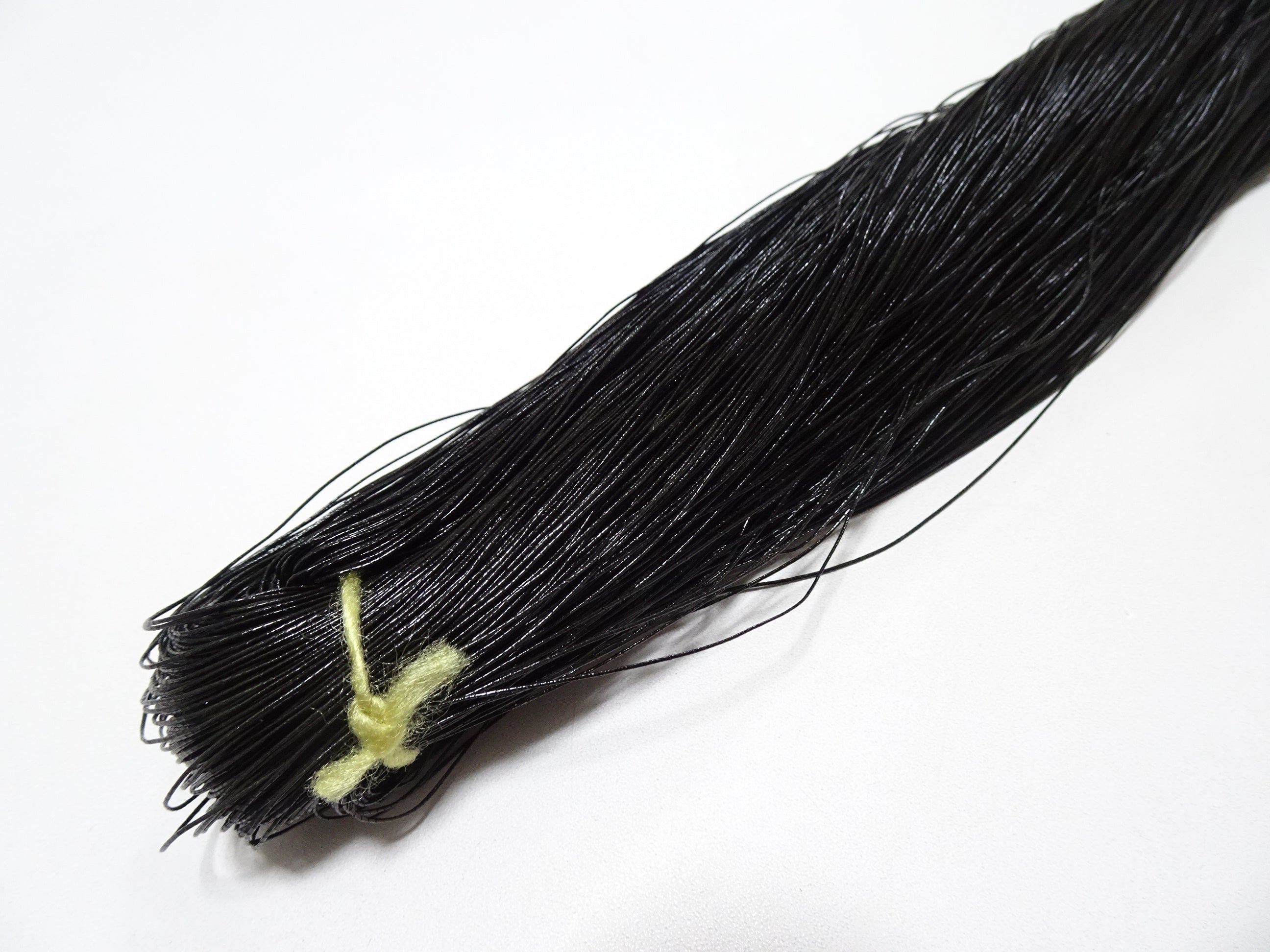 Japanese vintage super high class hon urushi (japanese lacquer) thread Jet Black 500M 0.40mm