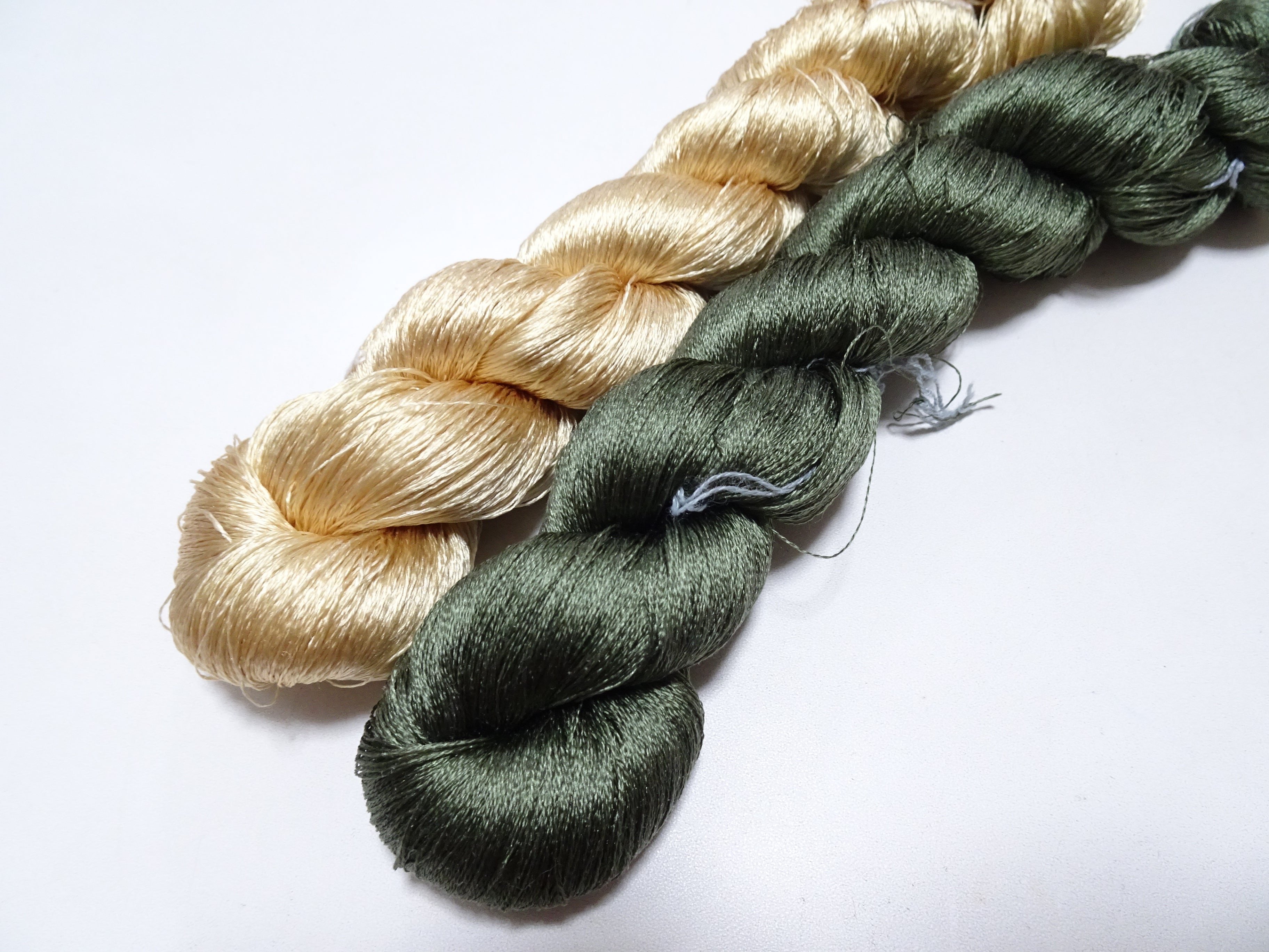Japanese Vintage Twisted Silk Thread 2sets Embroidery 17417