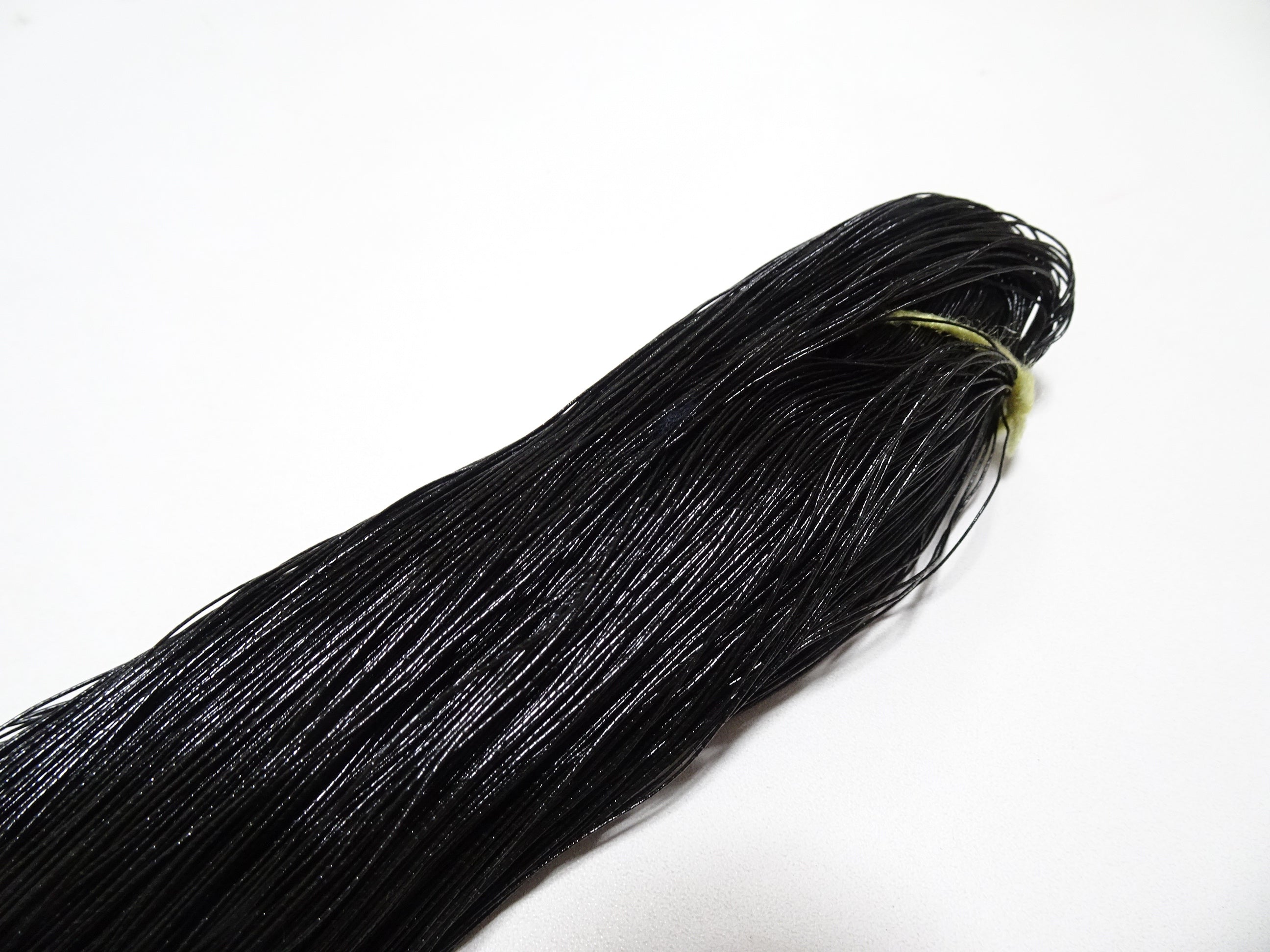 Japanese vintage super high class hon urushi (japanese lacquer) thread Jet Black 500M 0.40mm