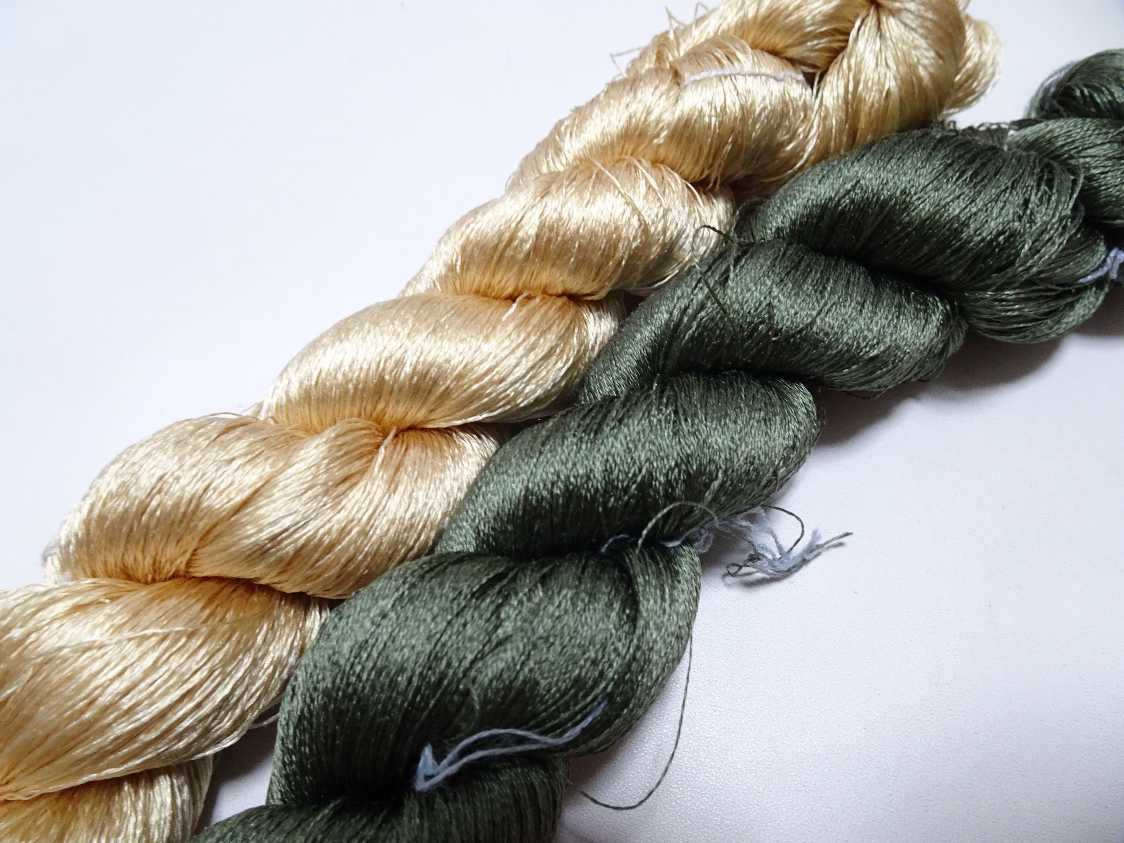 Japanese Vintage Twisted Silk Thread 2sets Embroidery 17417
