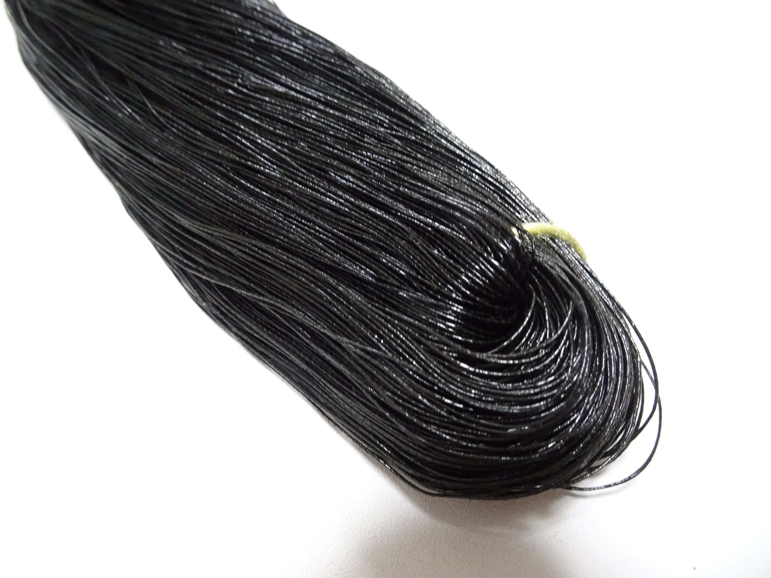 Japanese vintage super high class hon urushi (japanese lacquer) thread Jet Black 500M 0.40mm