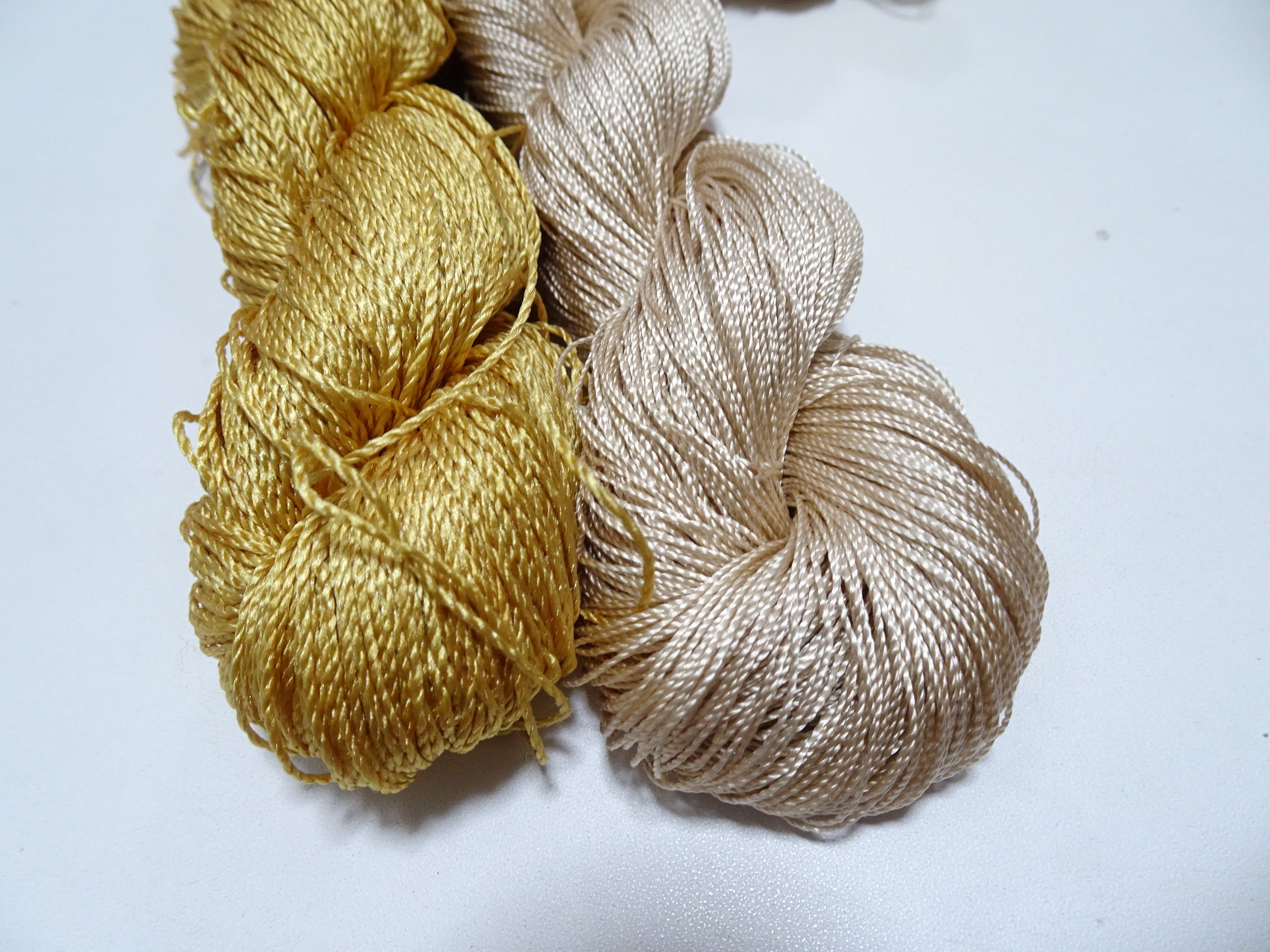 Japanese Vintage Strong Twisted Silk Thread 2sets Embroidery & Weaving 14515