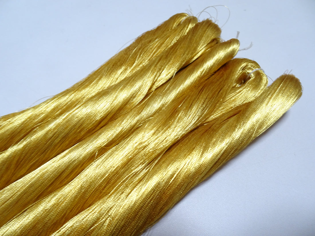 Special price!! Japanese Vintage Superb Gold Leaf Thread 5sets embroidery 5000M  0.16mm 17099