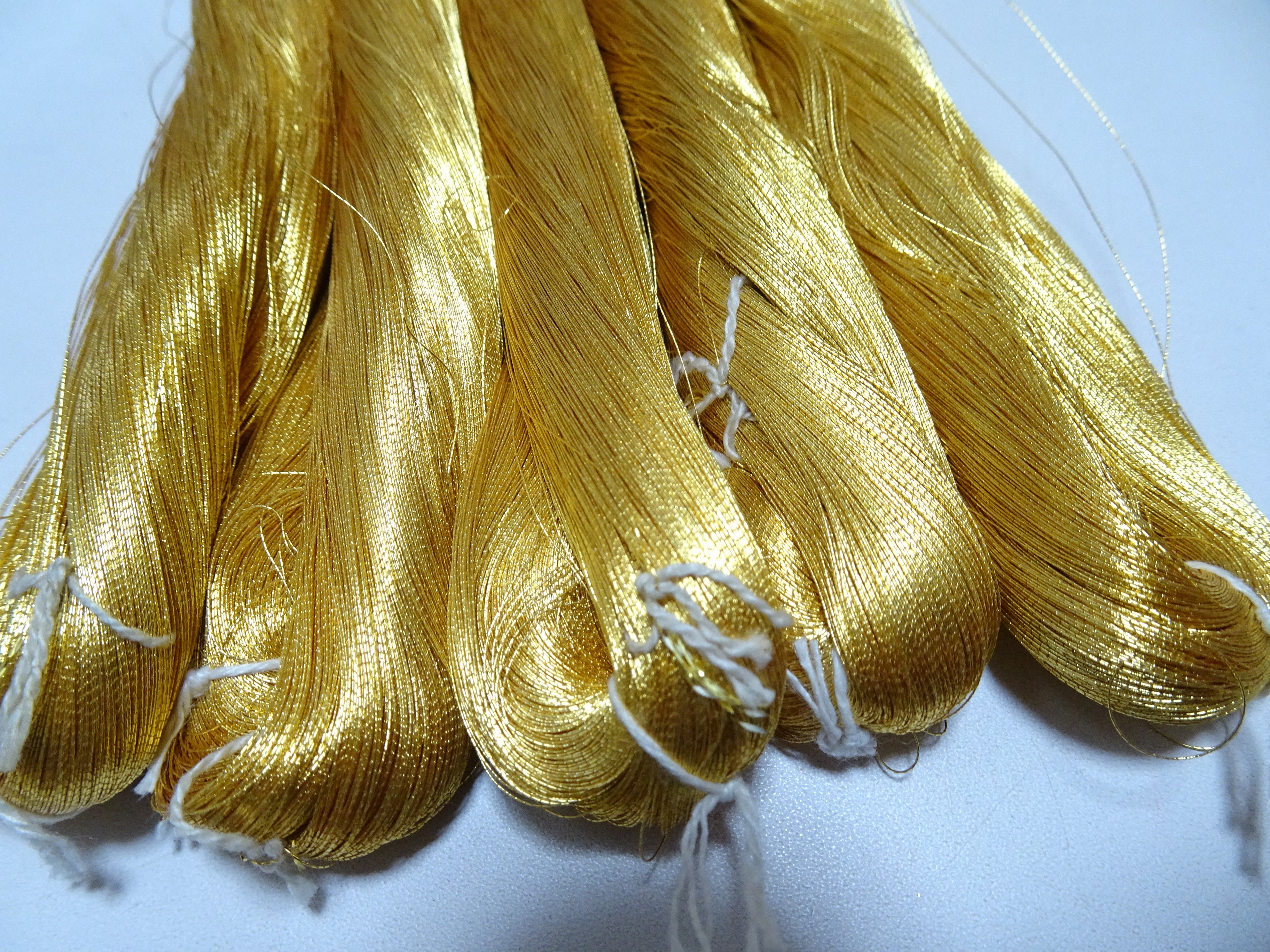 Special price!! Japanese Vintage Superb Gold Leaf Thread 5sets embroidery 5000M  0.16mm 17099