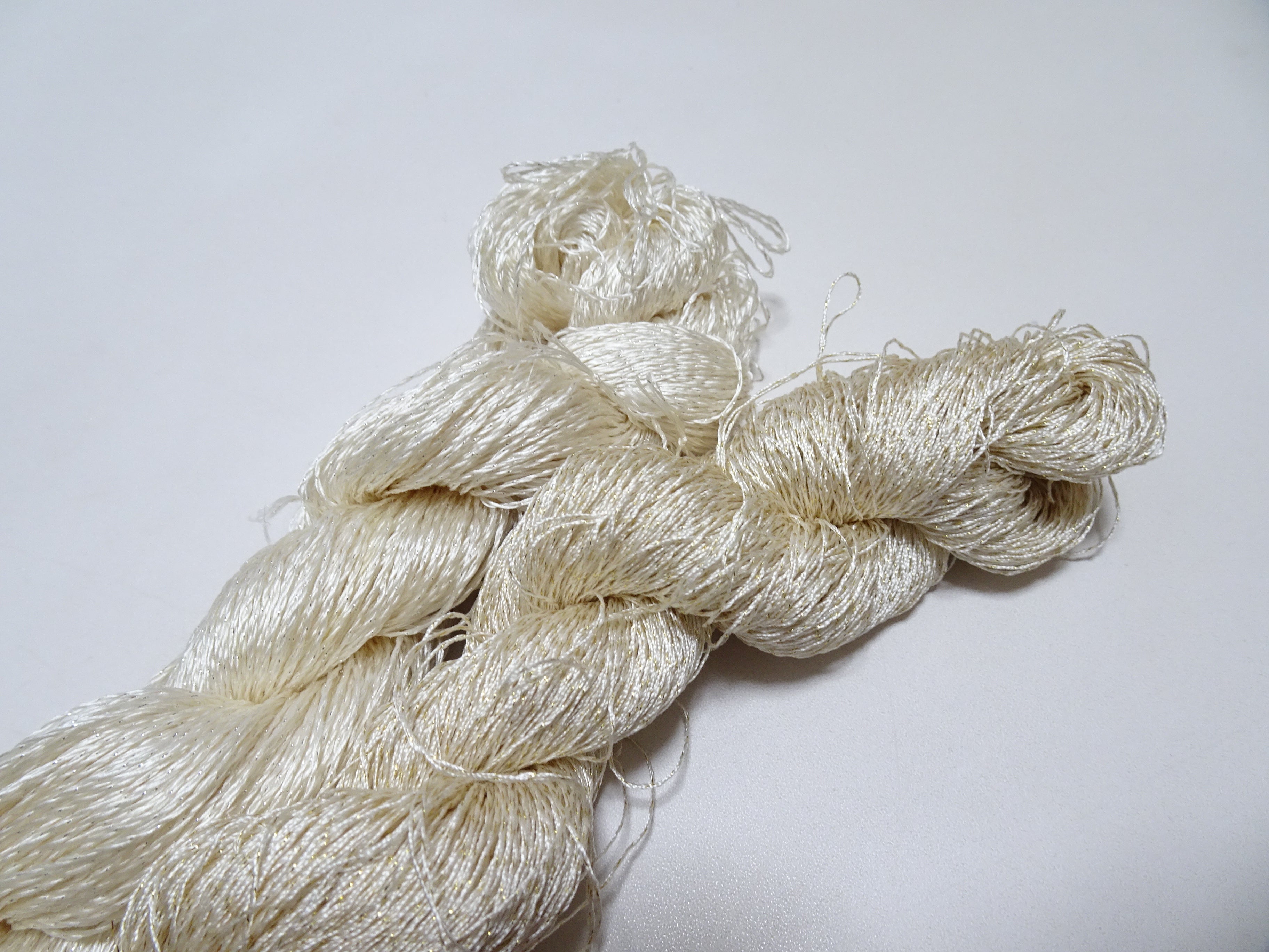 Japanese Vintage High Class Rare Silk Thread 2sets Mixture of Gold embroidery 14683