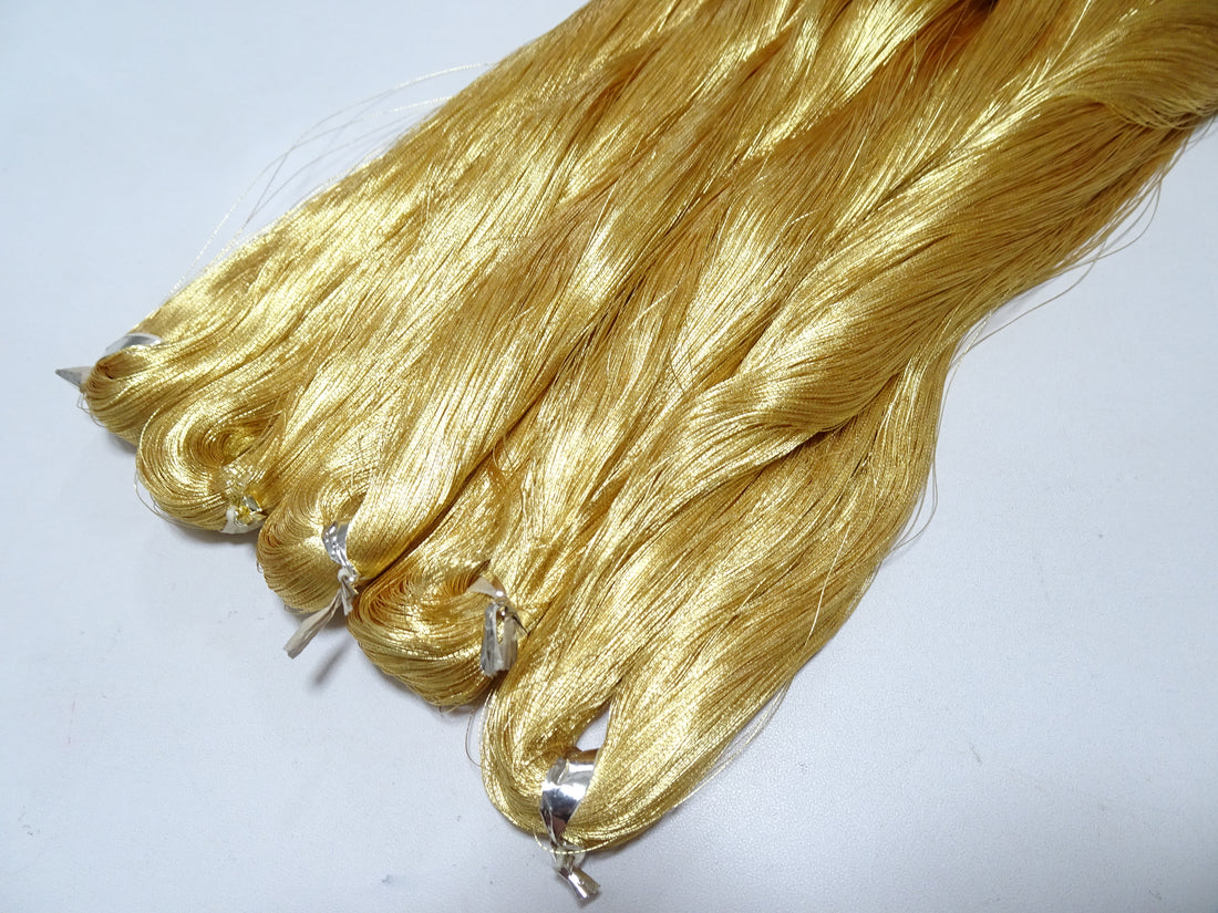 Special price!! Japanese Vintage Superb Gold Leaf Thread 5sets embroidery 5000M  0.16mm 17100