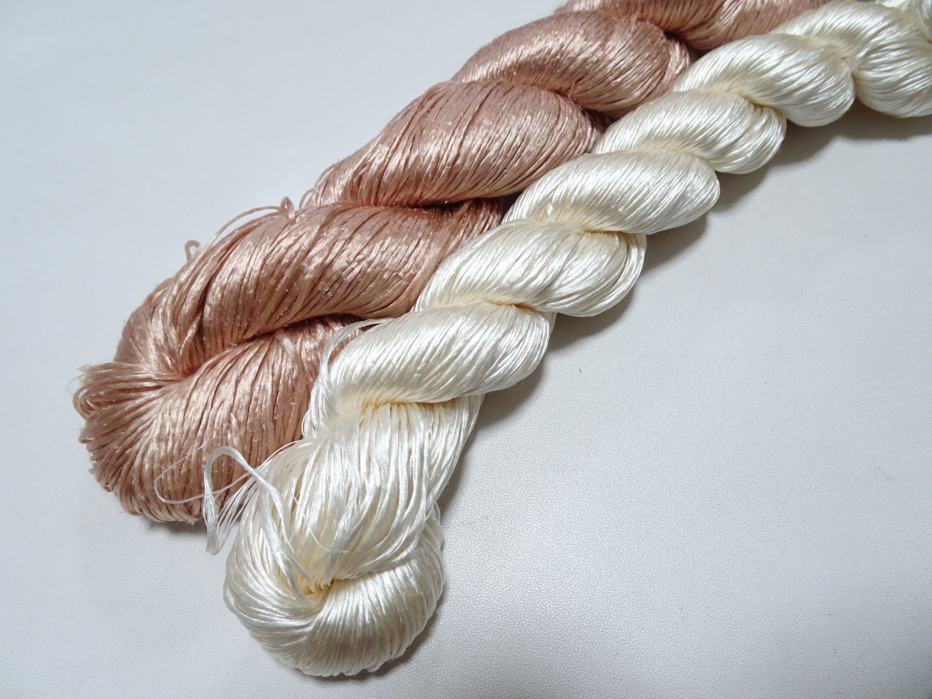 Japanese Vintage Loose Twisted Silk Thread 2sets Embroidery 18269
