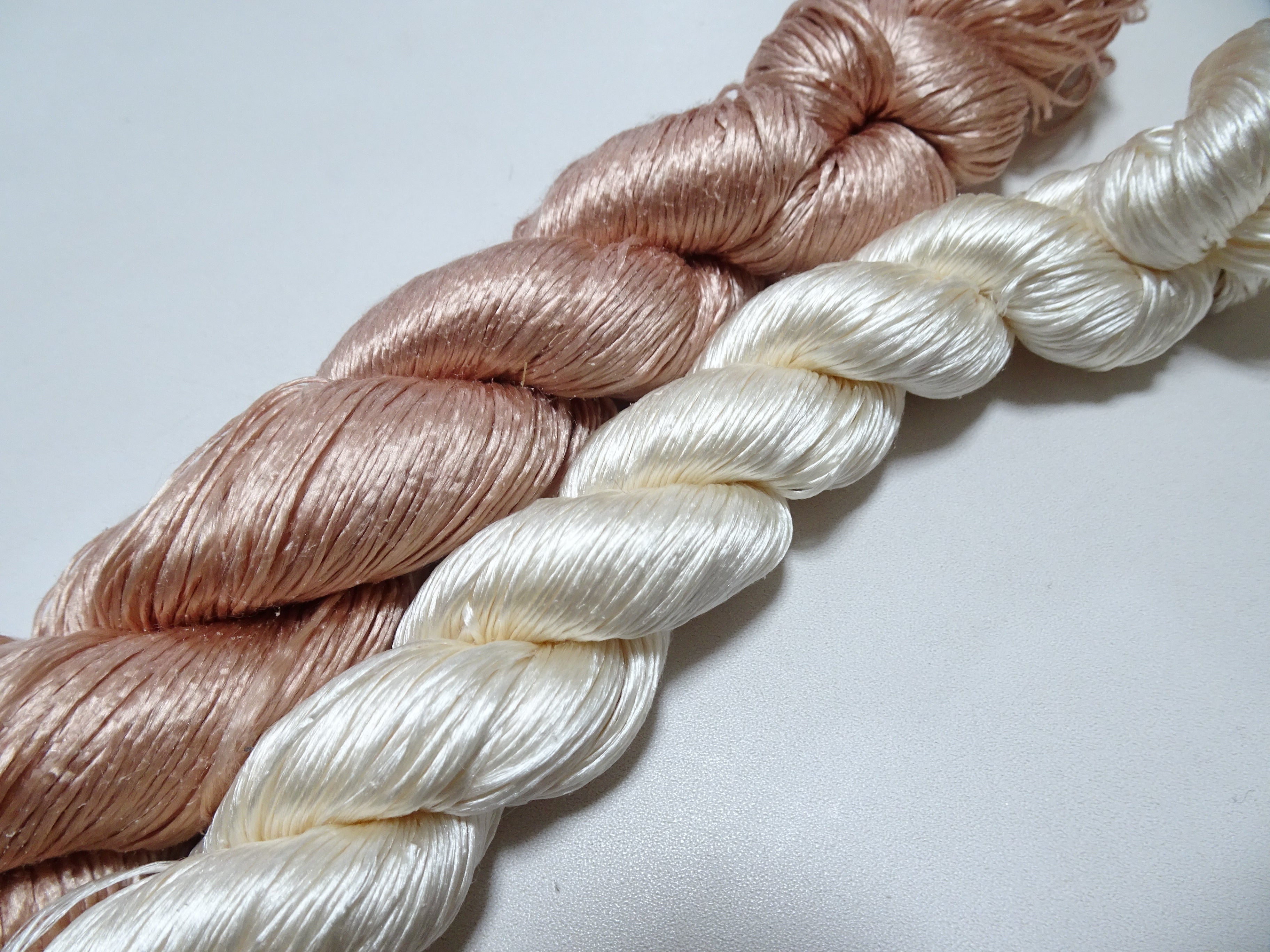 Japanese Vintage Loose Twisted Silk Thread 2sets Embroidery 18269