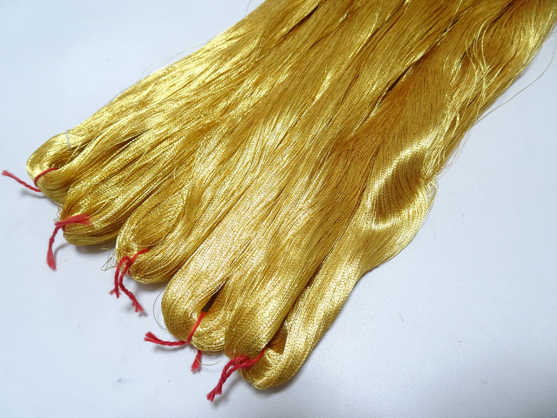 Special price!! Japanese Vintage Superb Gold Leaf Thread 5sets embroidery 5000M  0.16mm 17101