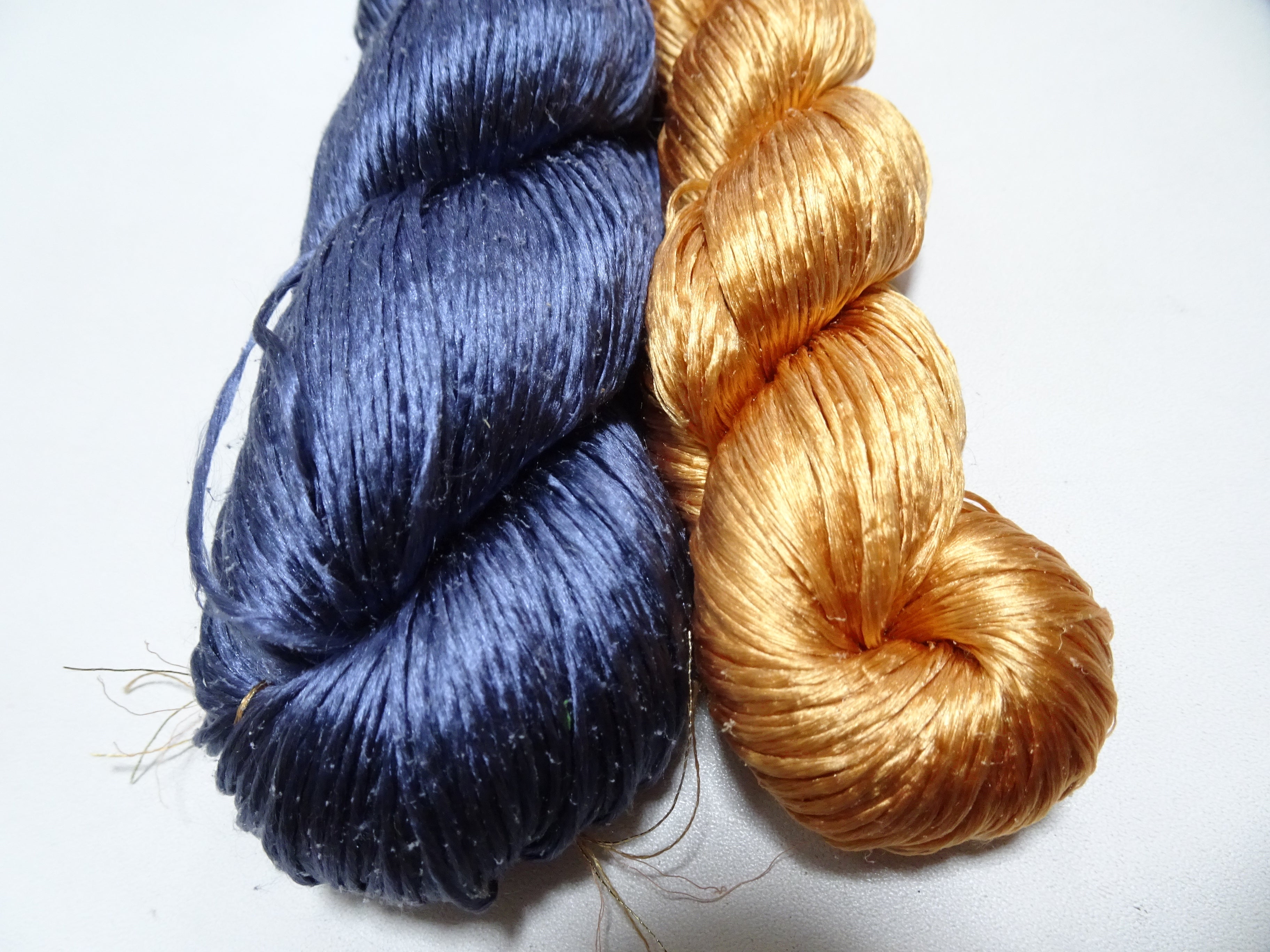 Japanese Vintage Loose Twisted Silk Thread 2sets Embroidery 18270