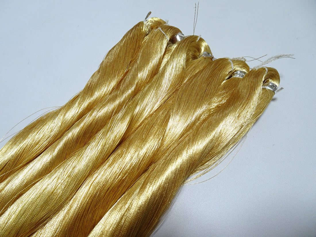 Special price!! Japanese Vintage Superb Gold Leaf Thread 5sets embroidery 5000M  0.16mm 17102