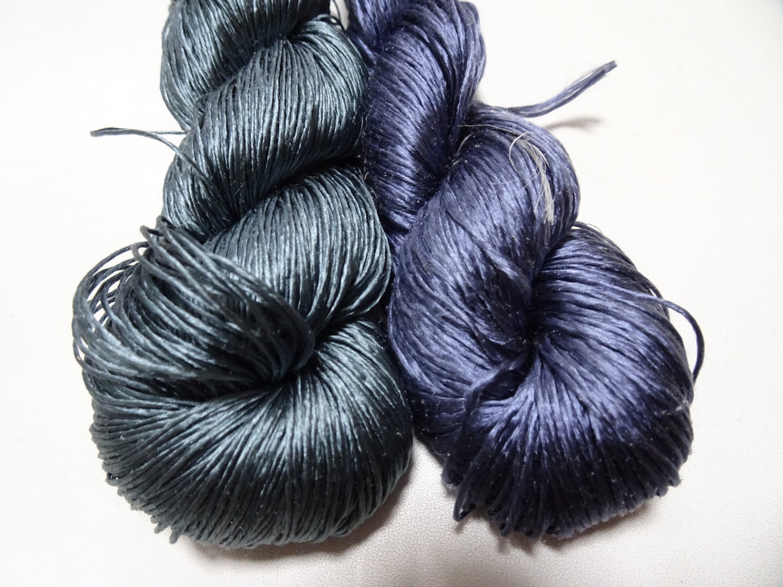 Japanese Vintage Loose Twisted Silk Thread 2sets Embroidery 18271