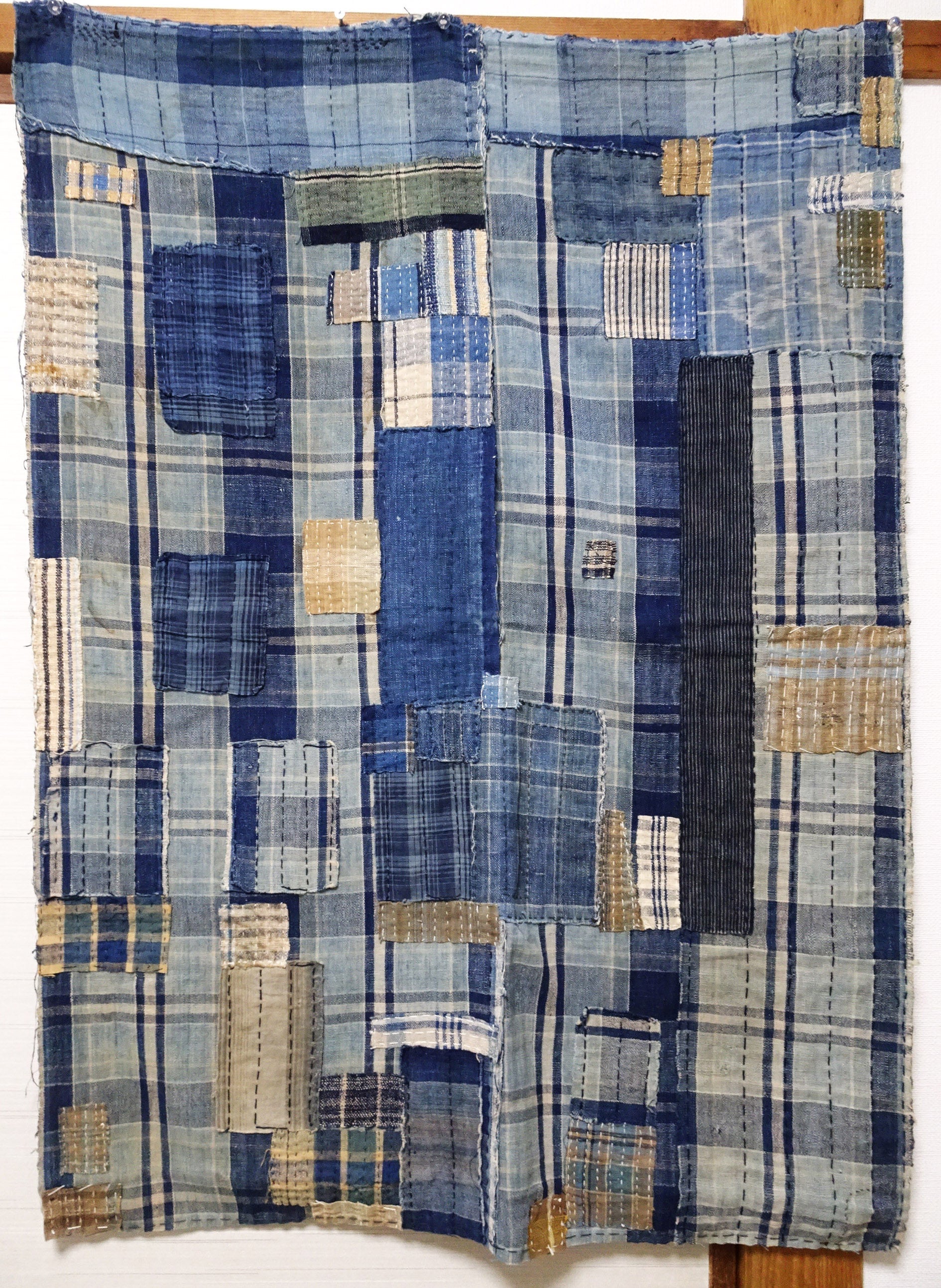 Rare Tanba-fu Boro Patchwork Textile | Antique Japanese Folk Fabric 14518