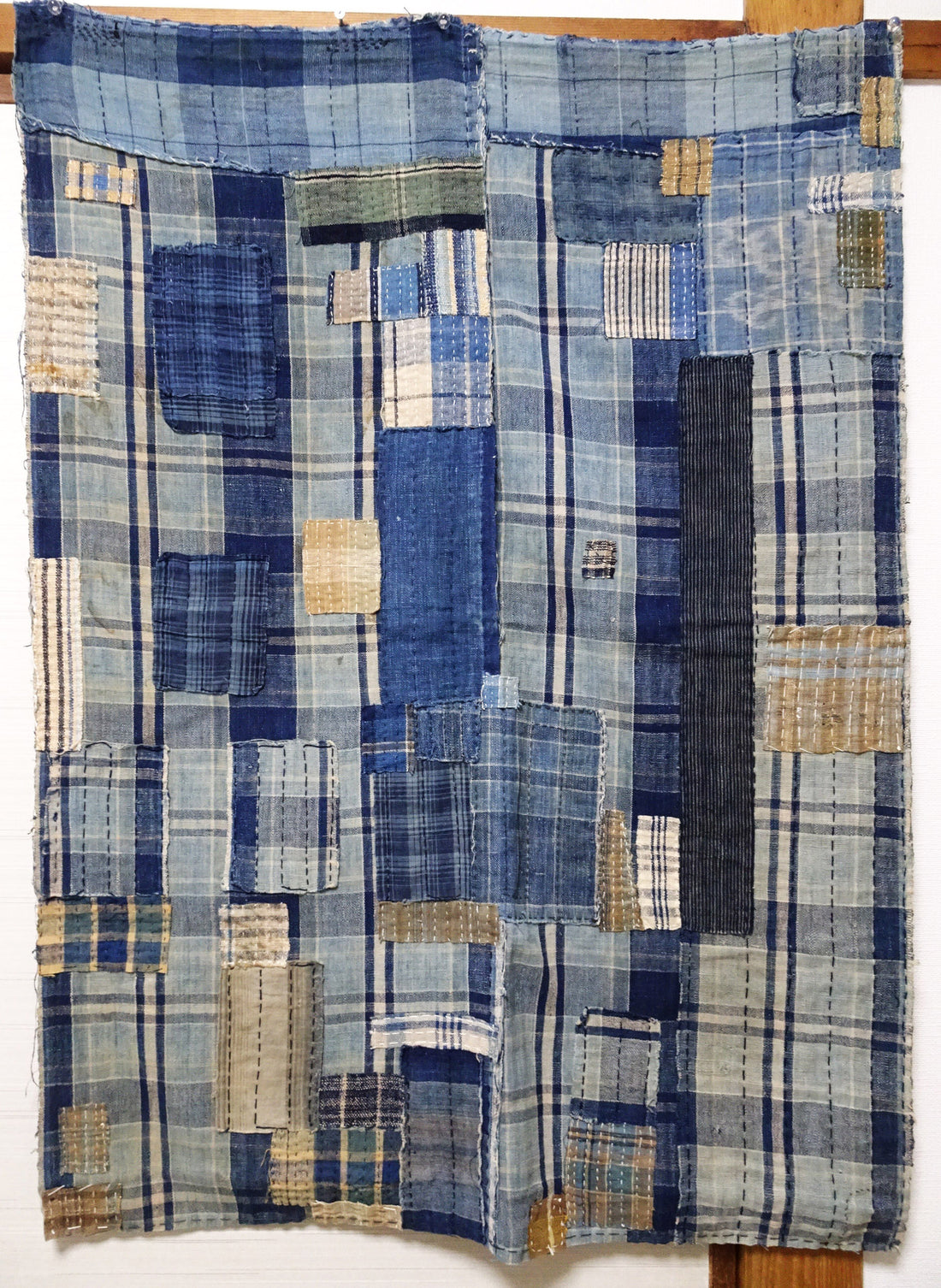 Rare Tanba-fu Boro Patchwork Textile | Antique Japanese Folk Fabric 14518