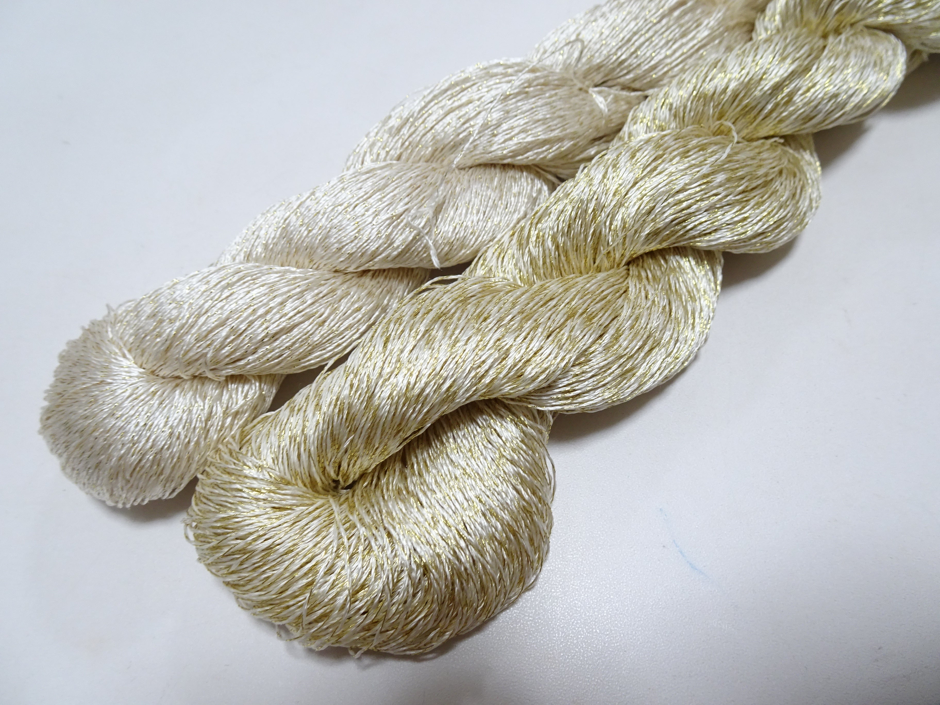 Japanese Vintage High Class Rare Silk Thread 2sets Mixture of Gold embroidery 14686