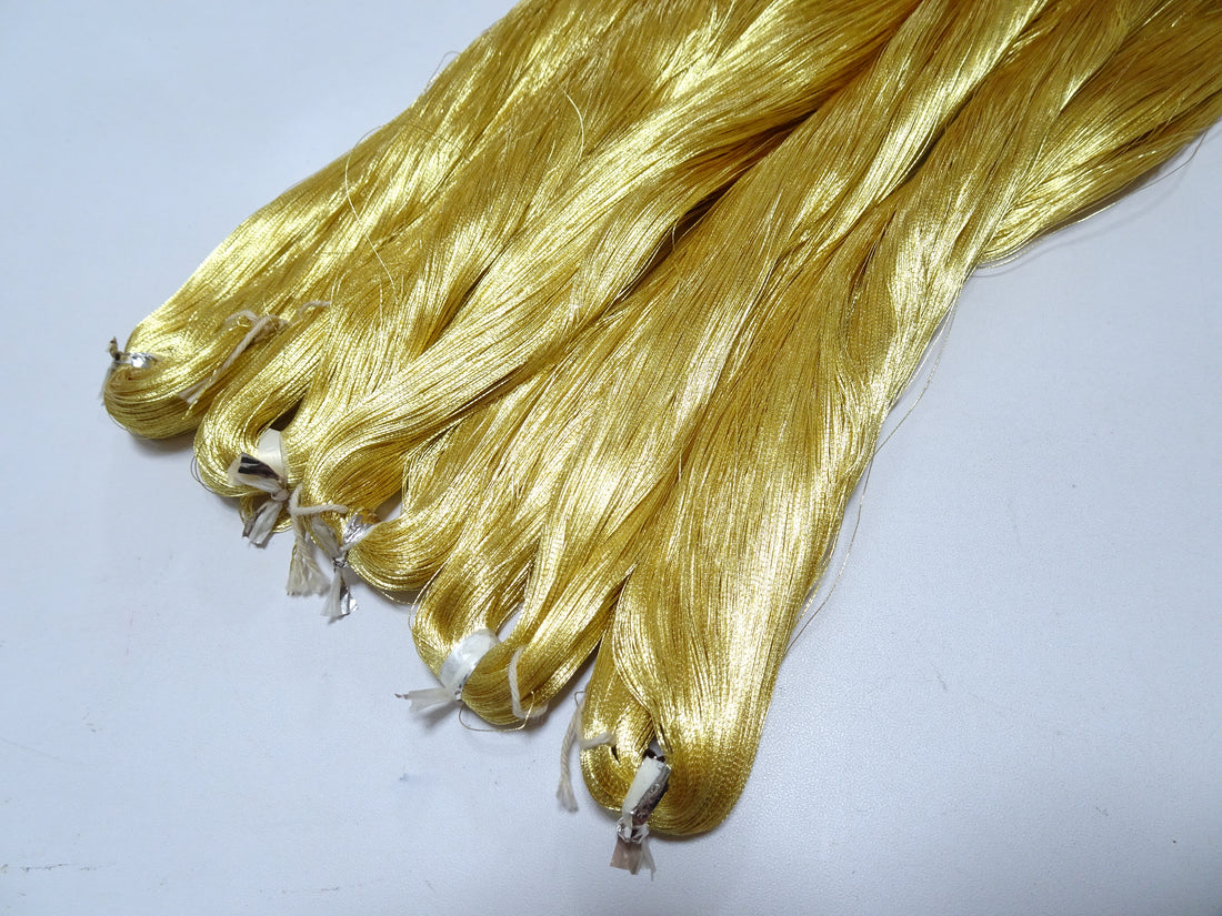 Special price!! Japanese Vintage Superb Gold Leaf Thread 5sets embroidery 5000M  0.16mm 17103