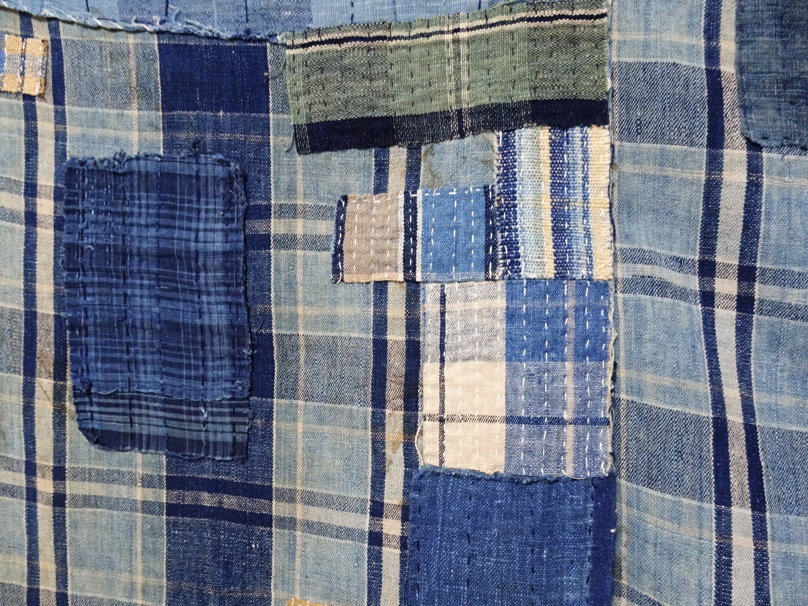 Rare Tanba-fu Boro Patchwork Textile | Antique Japanese Folk Fabric 14518